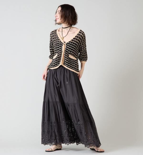 Liesse「メッシュニットジャケット」|カーディガン|