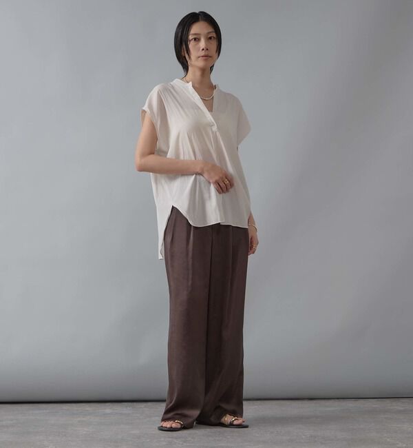 Liesse「バックギャザーブラウス」|シャツ・ブラウス|