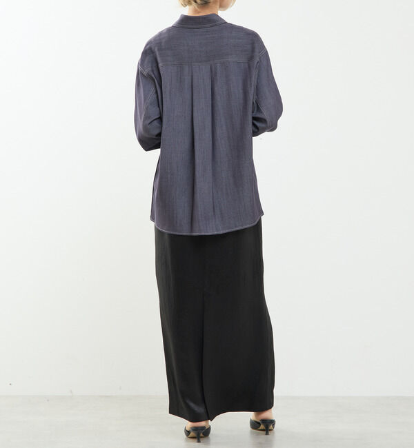 SOFFITTO「サイドスリットデニムシャツ」|シャツ・ブラウス|