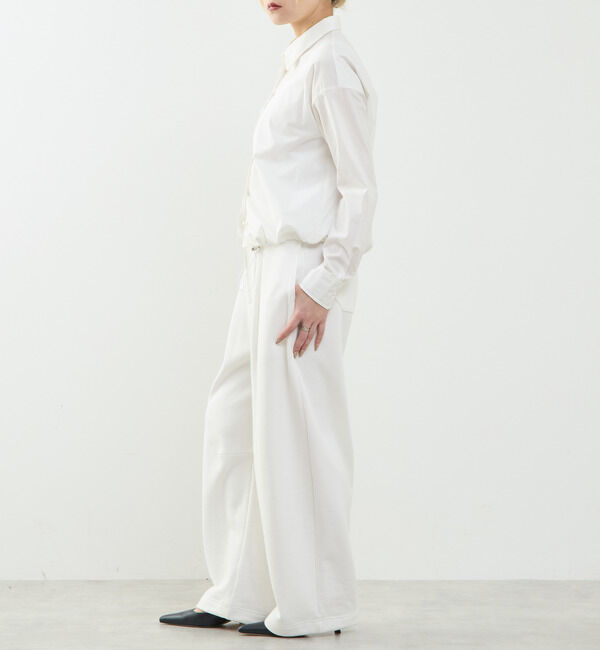 SOFFITTO「ビジュー付裾ドローストリングブラウス」|シャツ・ブラウス|