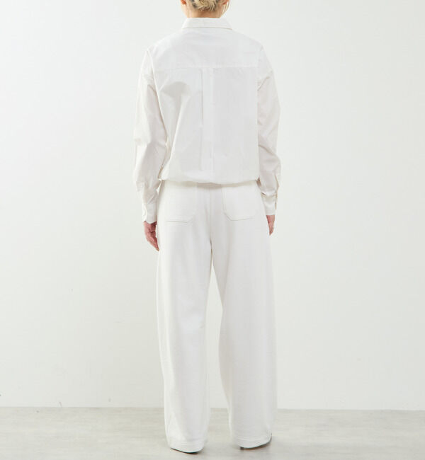 SOFFITTO「ビジュー付裾ドローストリングブラウス」|シャツ・ブラウス|