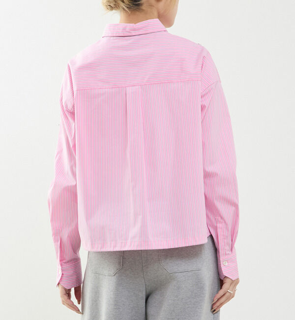 SOFFITTO「ビジュー付裾ドローストリングブラウス」|シャツ・ブラウス|