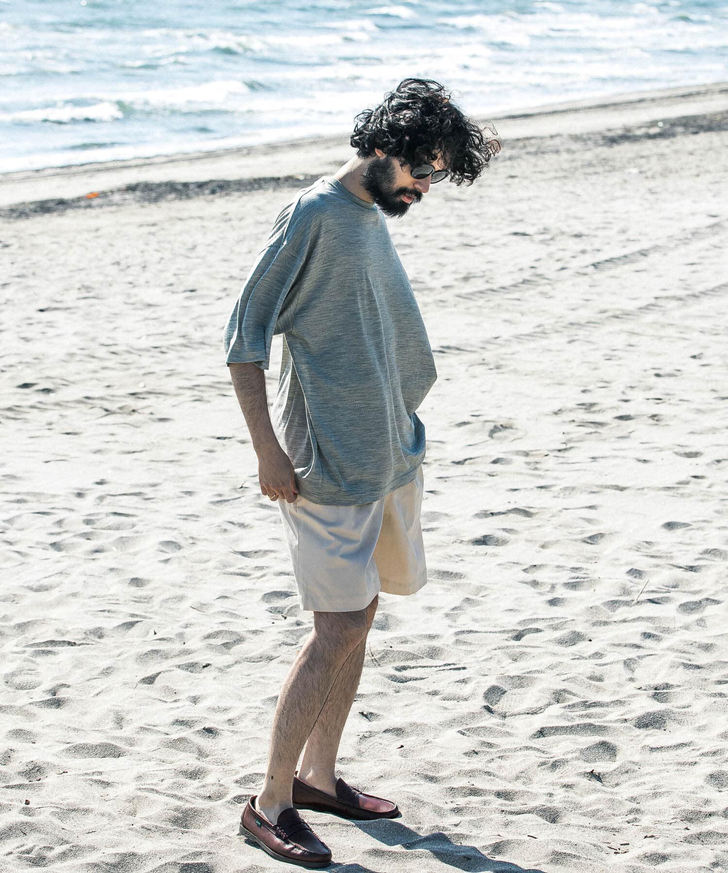 URBAN RESEARCH「new basic　ウォッシャブルメリノウールショートスリーブTシャツ」|Tシャツ・カットソー|