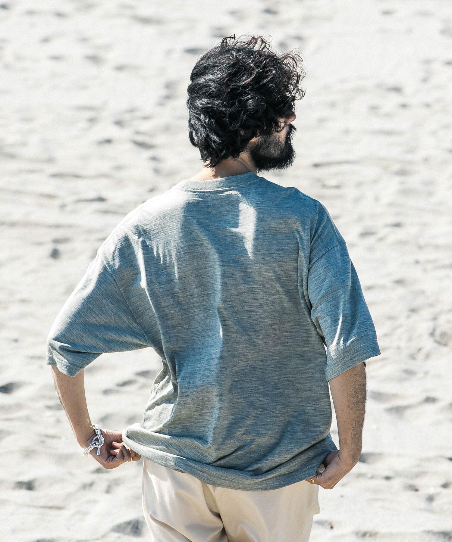 URBAN RESEARCH「new basic　ウォッシャブルメリノウールショートスリーブTシャツ」|Tシャツ・カットソー|