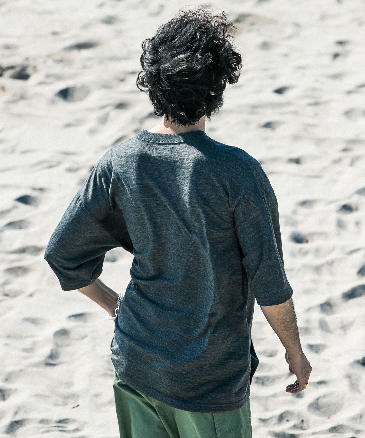 URBAN RESEARCH「new basic　ウォッシャブルメリノウールショートスリーブTシャツ」|Tシャツ・カットソー|