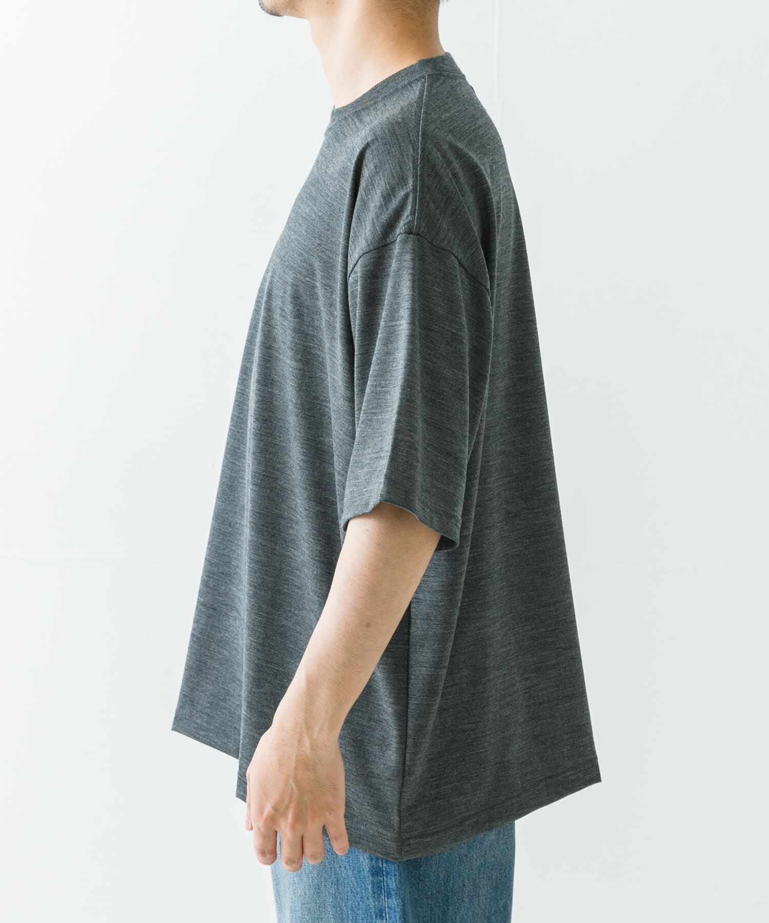 URBAN RESEARCH「new basic　ウォッシャブルメリノウールショートスリーブTシャツ」|Tシャツ・カットソー|