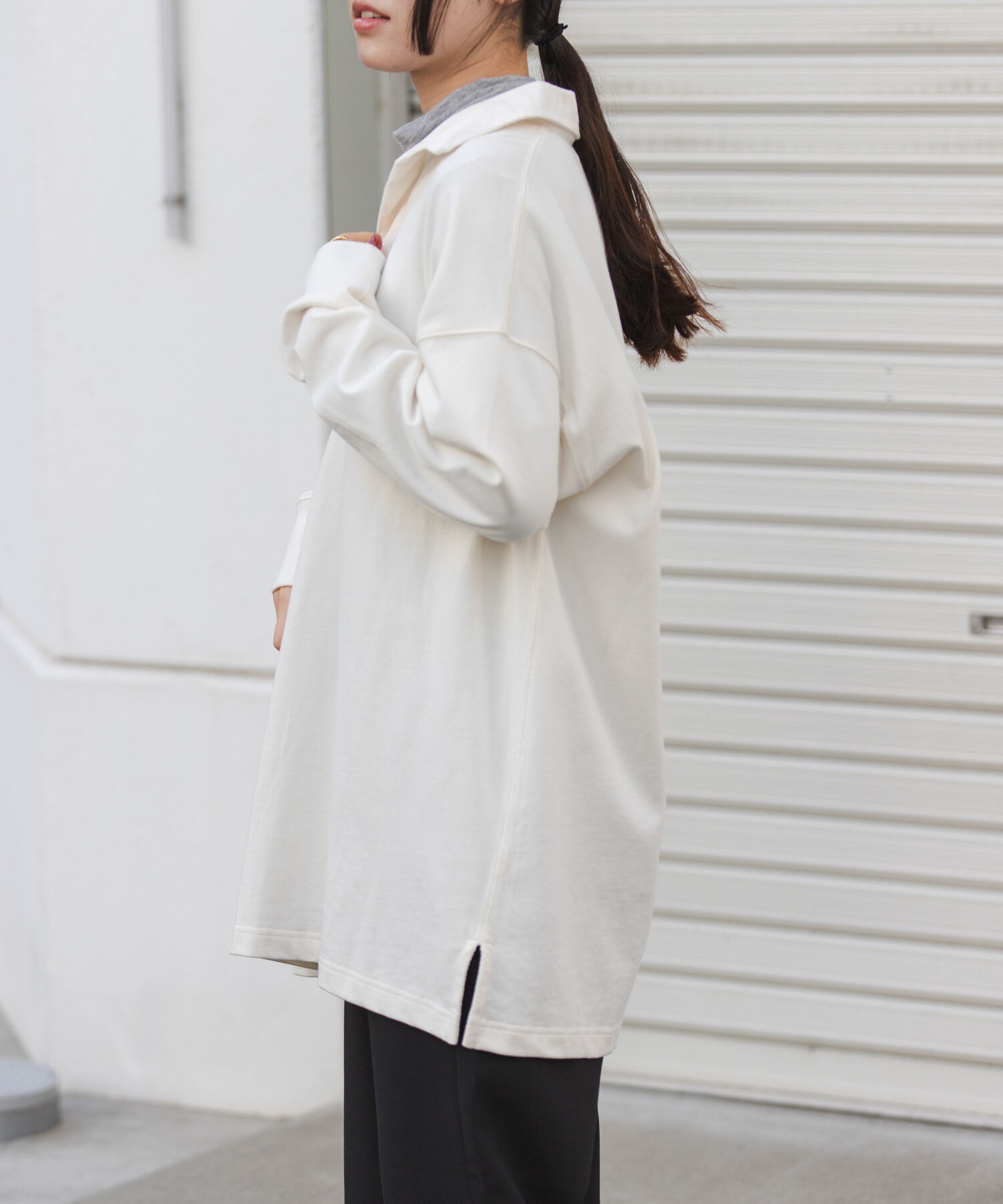 URBAN RESEARCH DOORS「FORK&SPOON　ガーメントダイビッグラガーシャツ」|Tシャツ・カットソー|