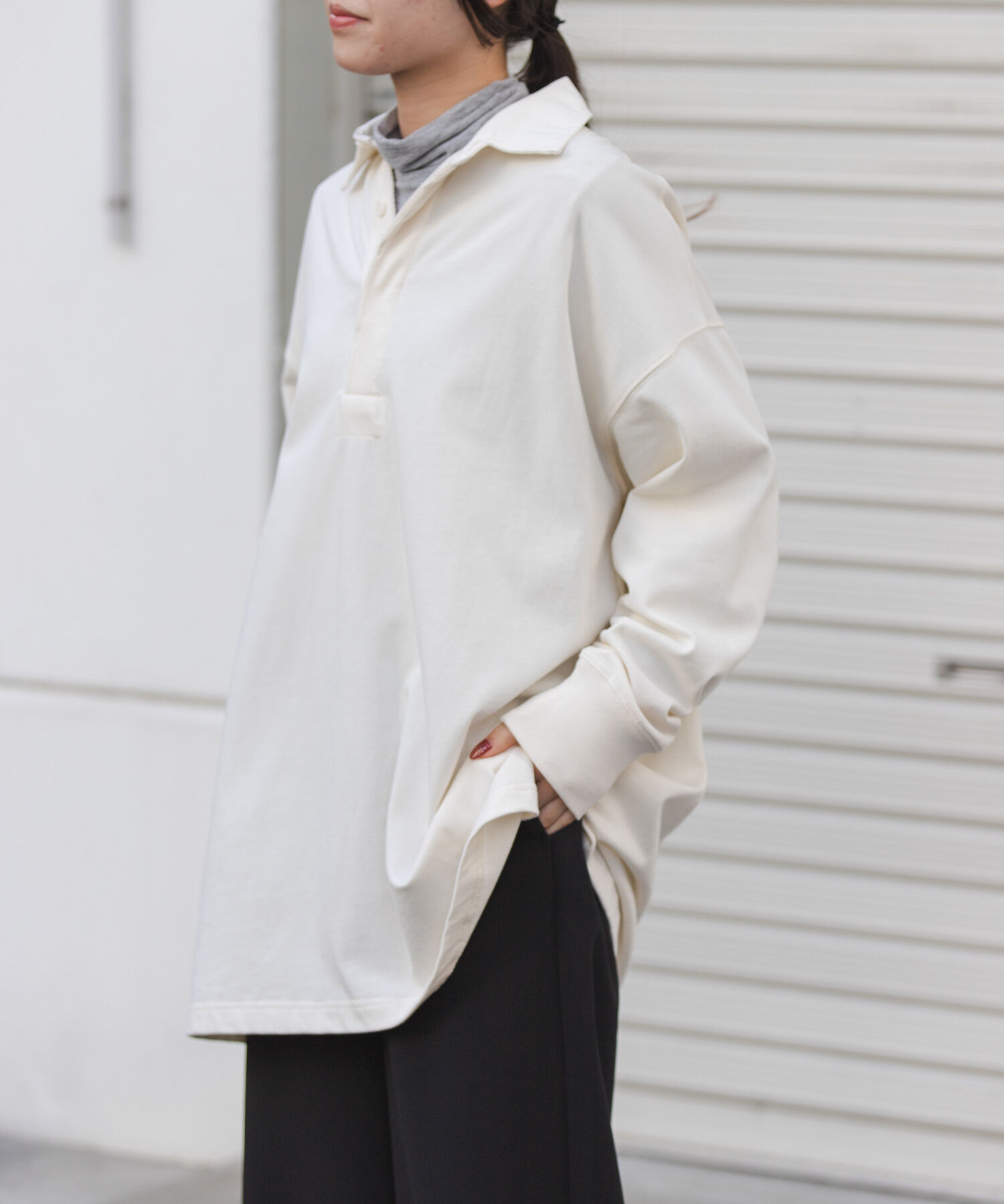 URBAN RESEARCH DOORS「FORK&SPOON　ガーメントダイビッグラガーシャツ」|Tシャツ・カットソー|