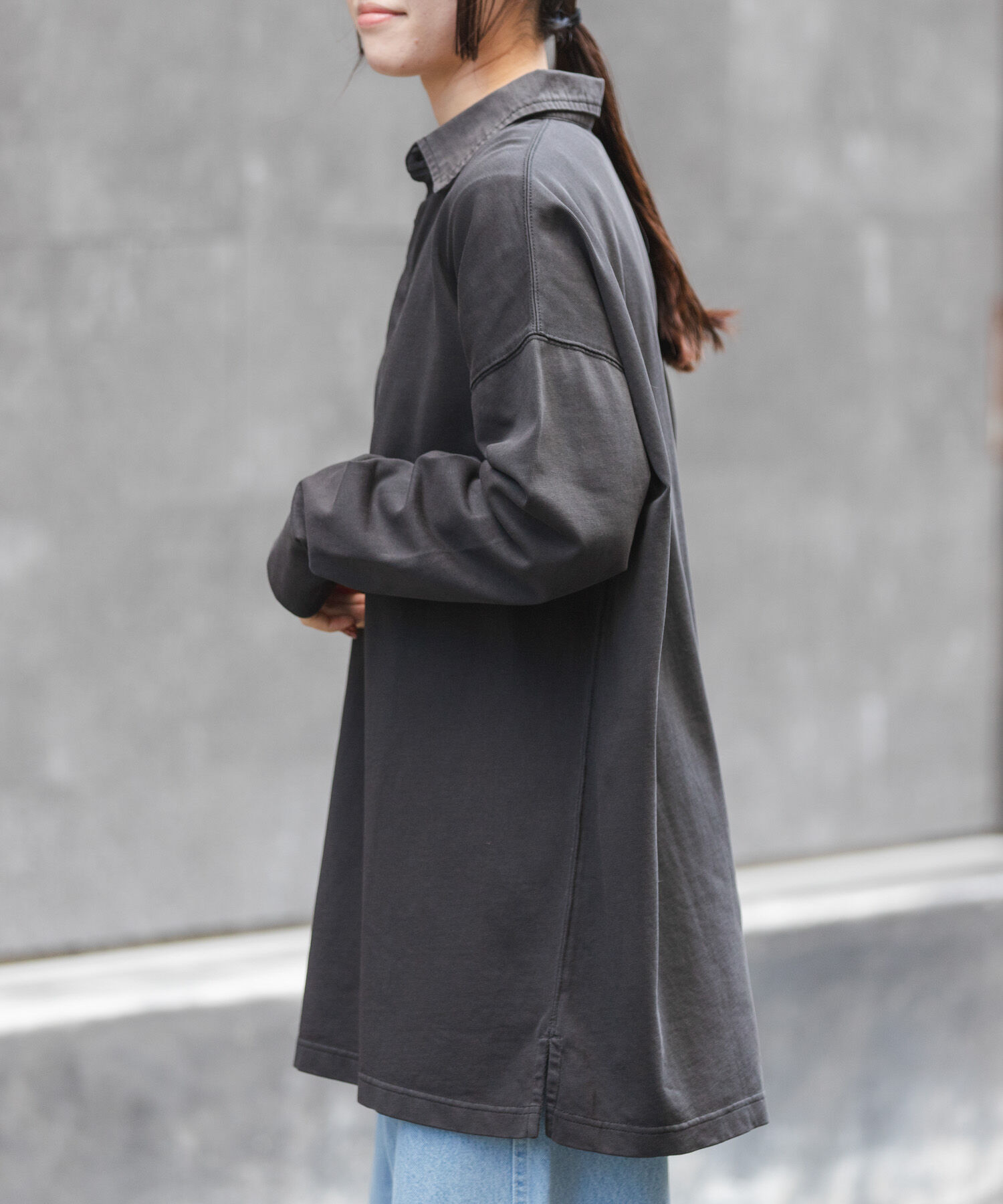 URBAN RESEARCH DOORS「FORK&SPOON　ガーメントダイビッグラガーシャツ」|Tシャツ・カットソー|