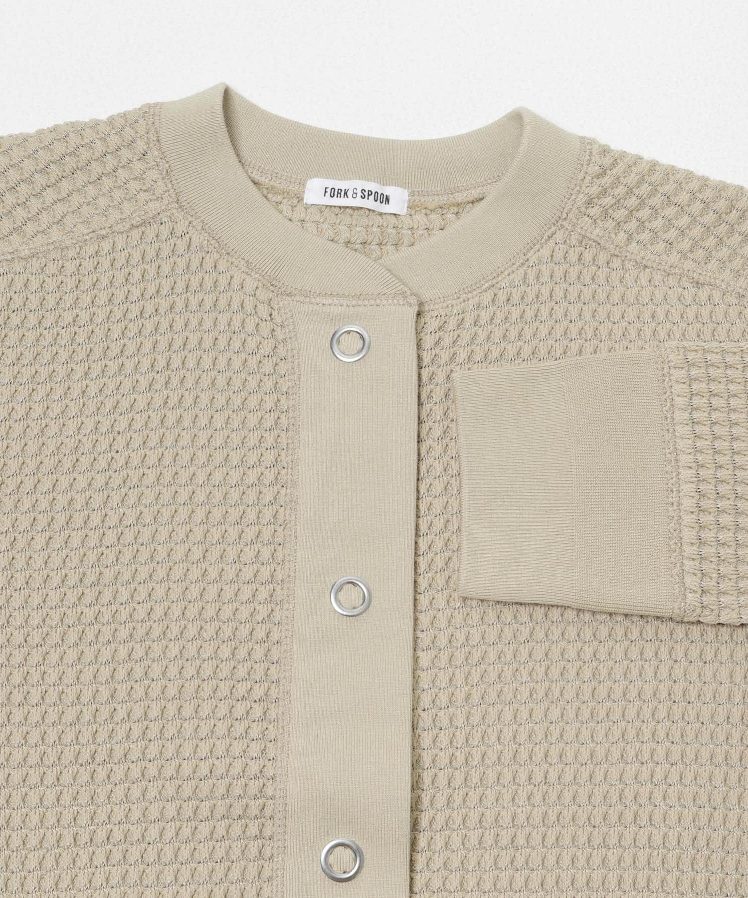 URBAN RESEARCH DOORS「FORK&SPOON　ワッフルカーディガン」|カーディガン|