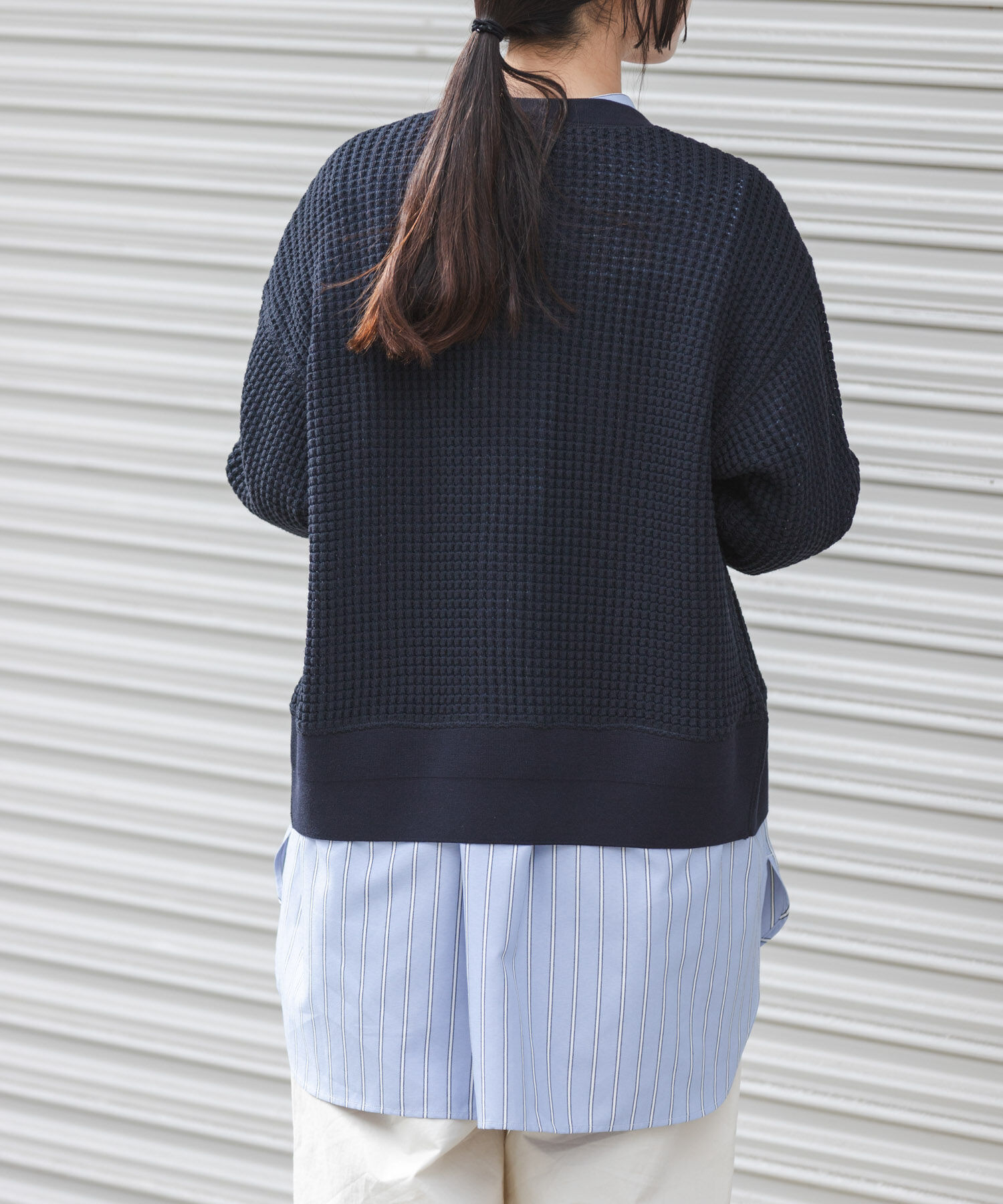 URBAN RESEARCH DOORS「FORK&SPOON　ワッフルカーディガン」|カーディガン|