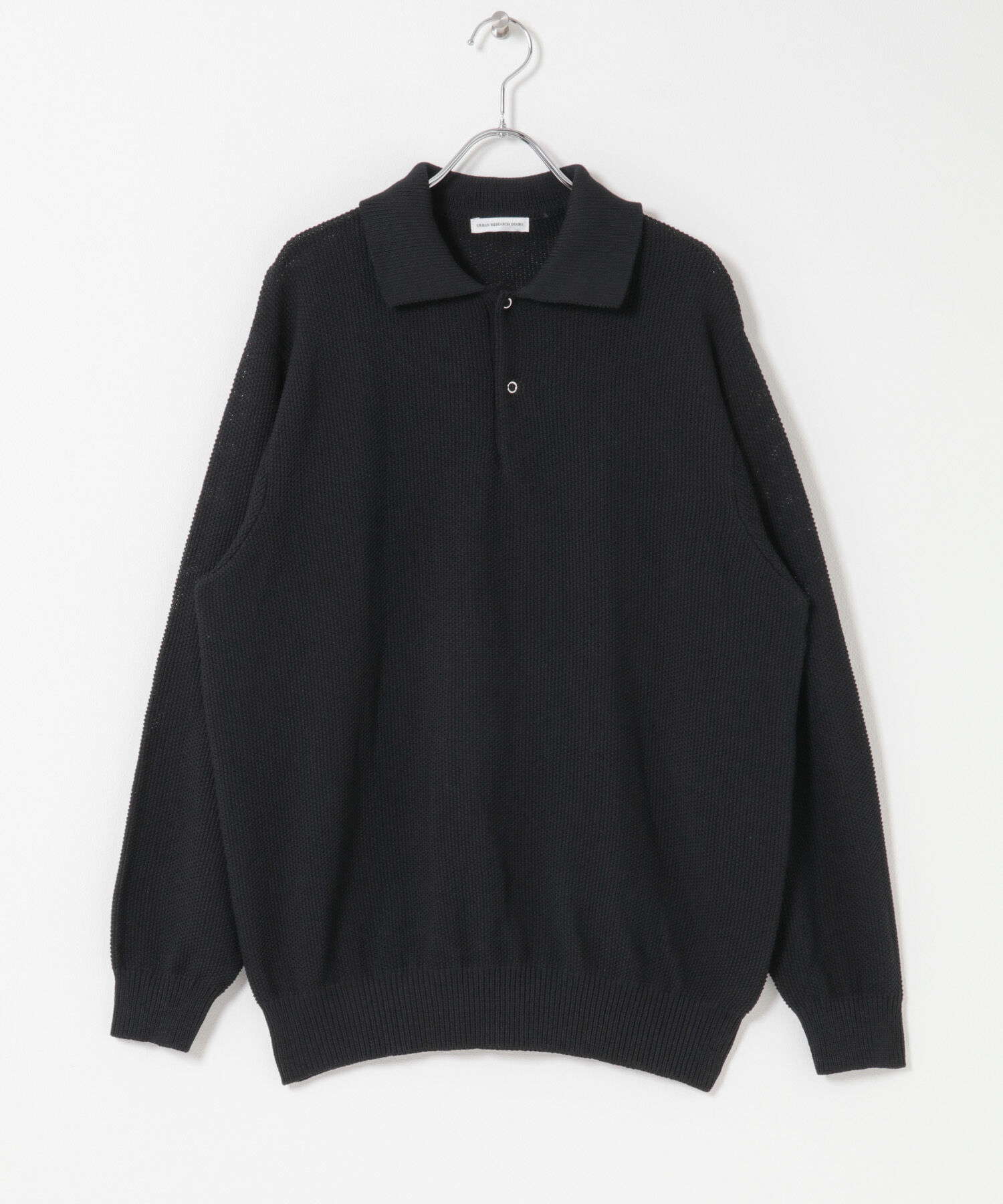 URBAN RESEARCH DOORS「DRYMIX カノコロングスリーブニットポロシャツ」|ニット・セーター|