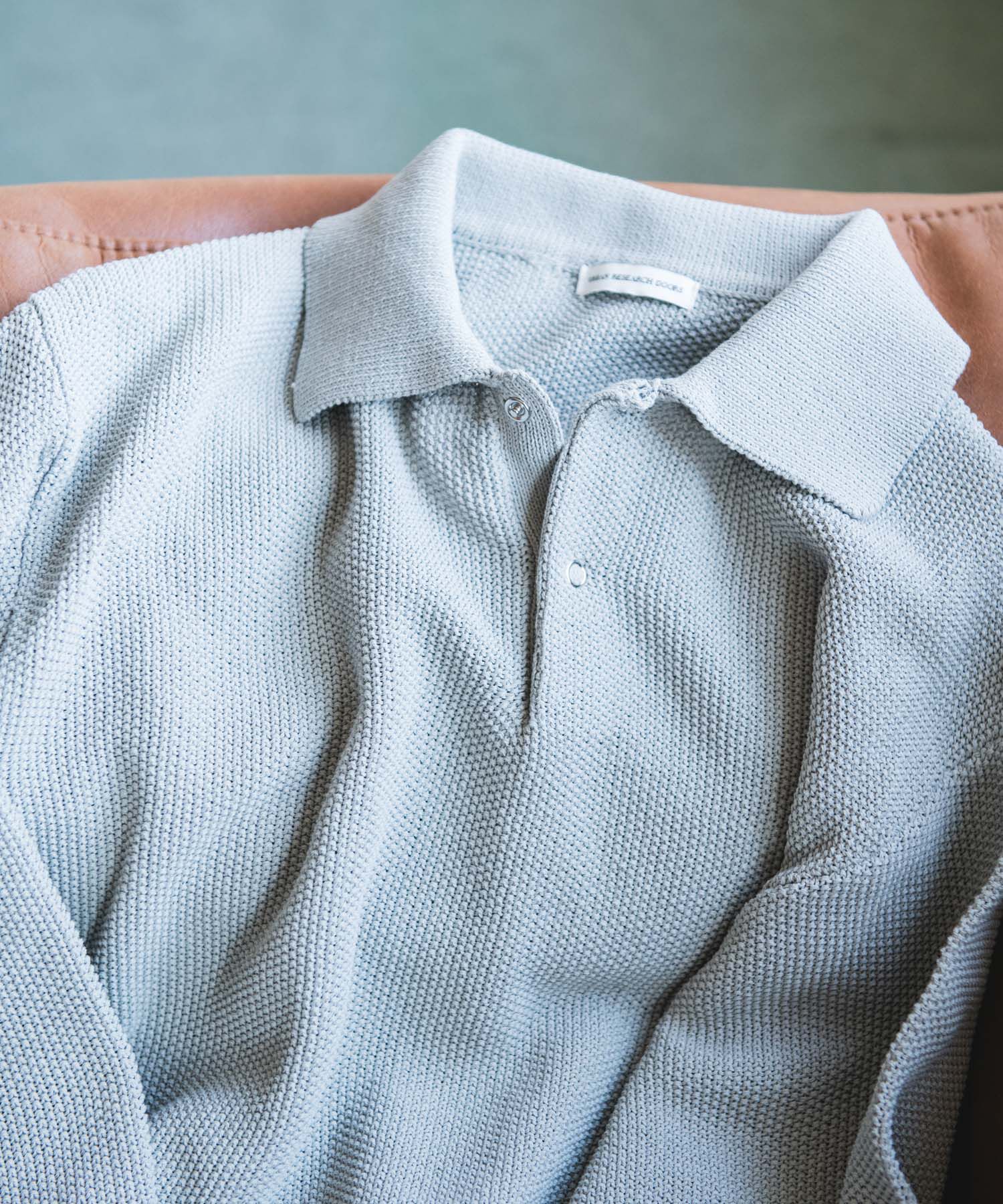 URBAN RESEARCH DOORS「DRYMIX カノコロングスリーブニットポロシャツ」|ニット・セーター|