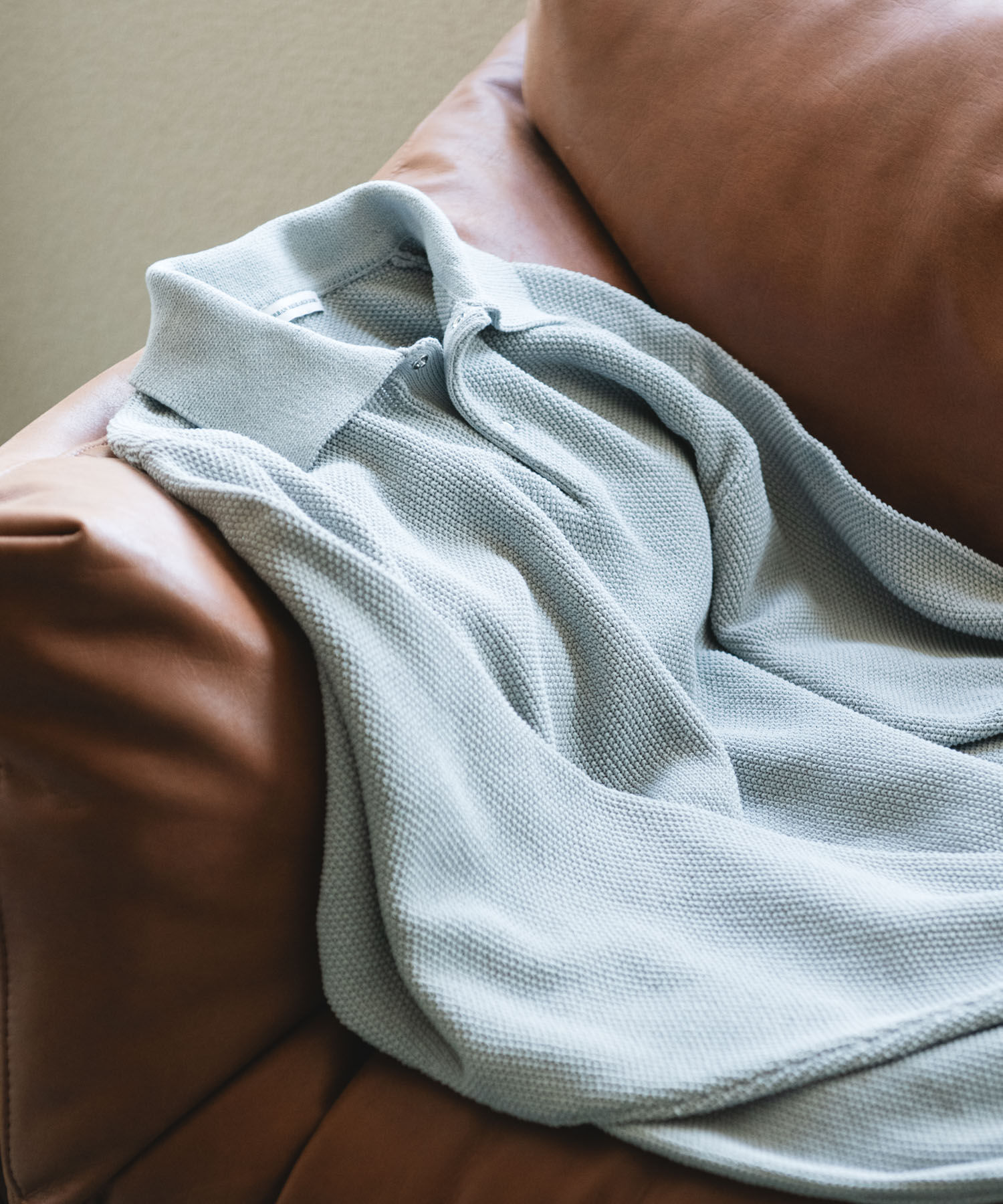 URBAN RESEARCH DOORS「DRYMIX カノコロングスリーブニットポロシャツ」|ニット・セーター|