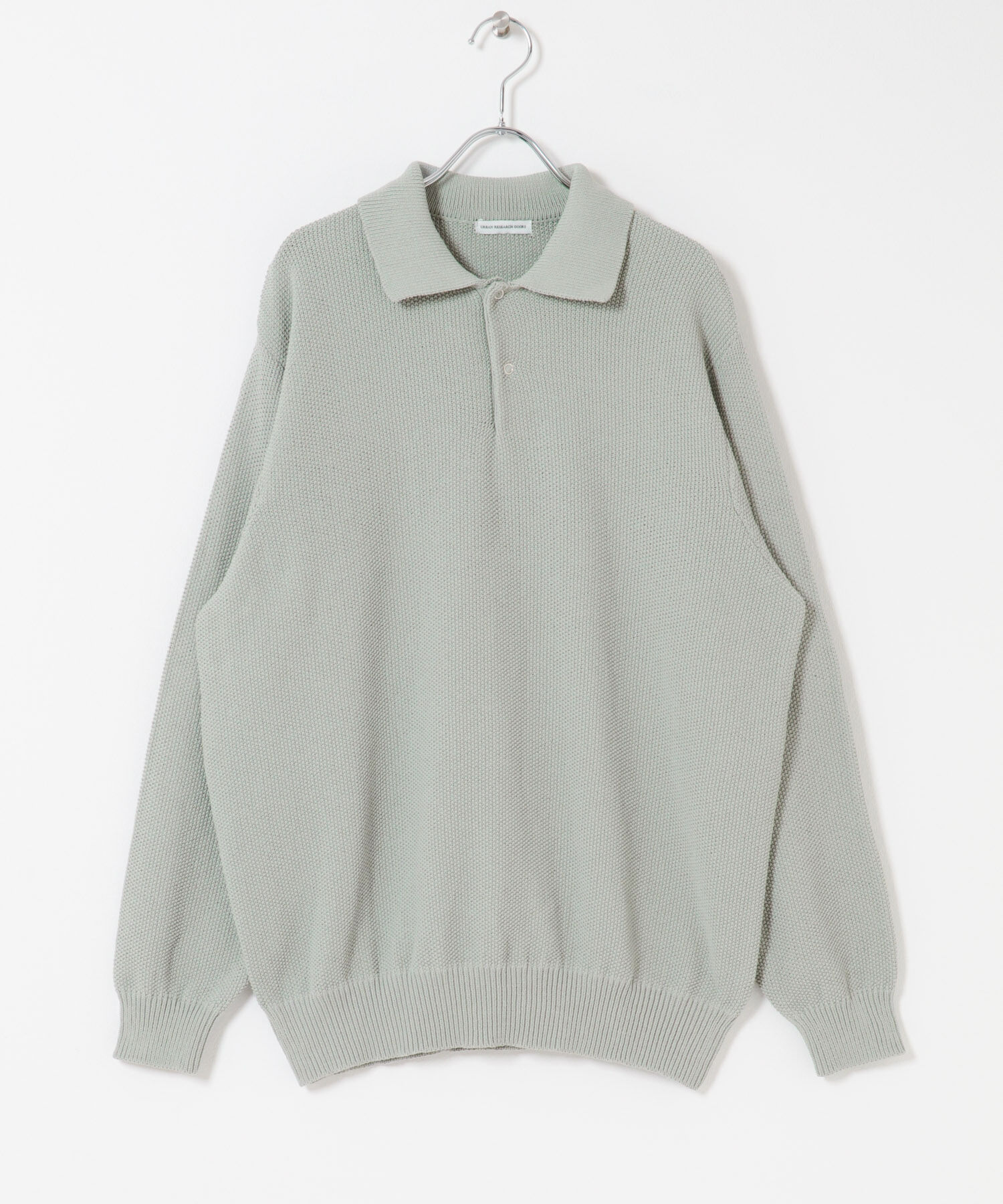 URBAN RESEARCH DOORS「DRYMIX カノコロングスリーブニットポロシャツ」|ニット・セーター|