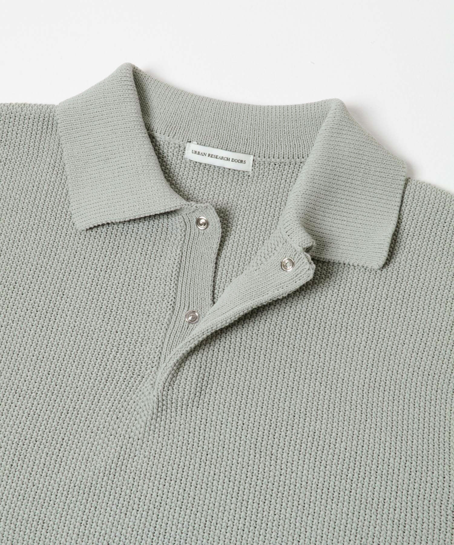 URBAN RESEARCH DOORS「DRYMIX カノコロングスリーブニットポロシャツ」|ニット・セーター|