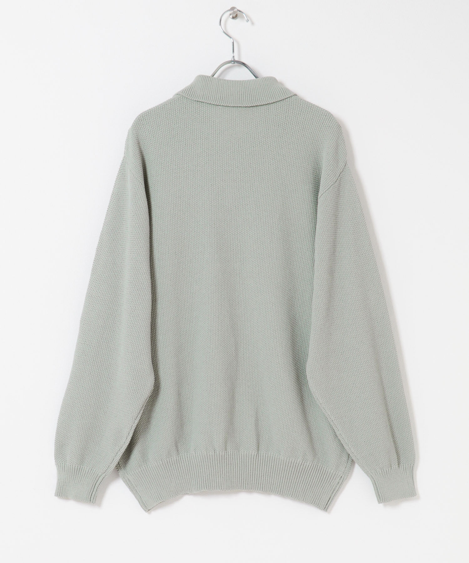 URBAN RESEARCH DOORS「DRYMIX カノコロングスリーブニットポロシャツ」|ニット・セーター|