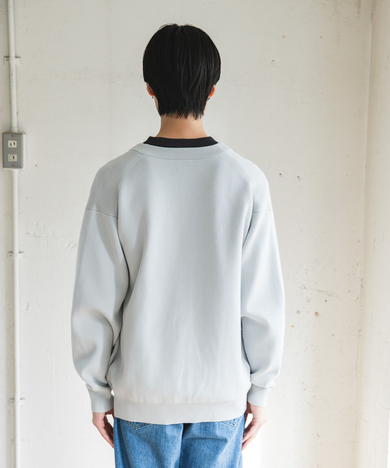 URBAN RESEARCH DOORS「『UR TECH Renew Knit』Vネックカーディガン」|カーディガン|