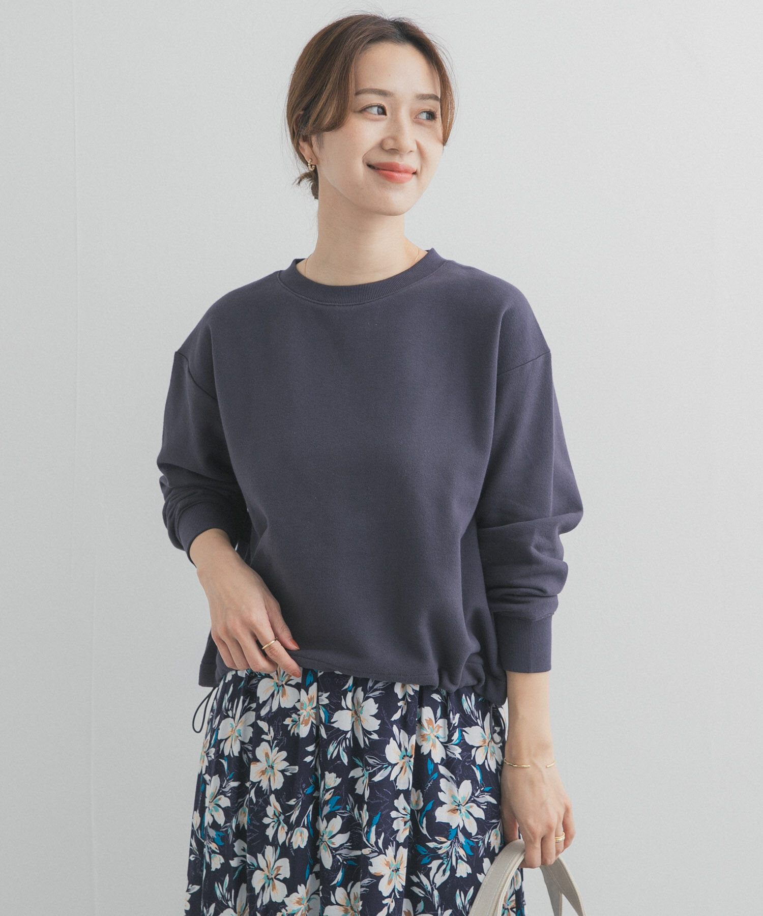 URBAN RESEARCH DOORS「コットンスウェットヘムドロストプルオーバー」|スウェット・ジャージ|