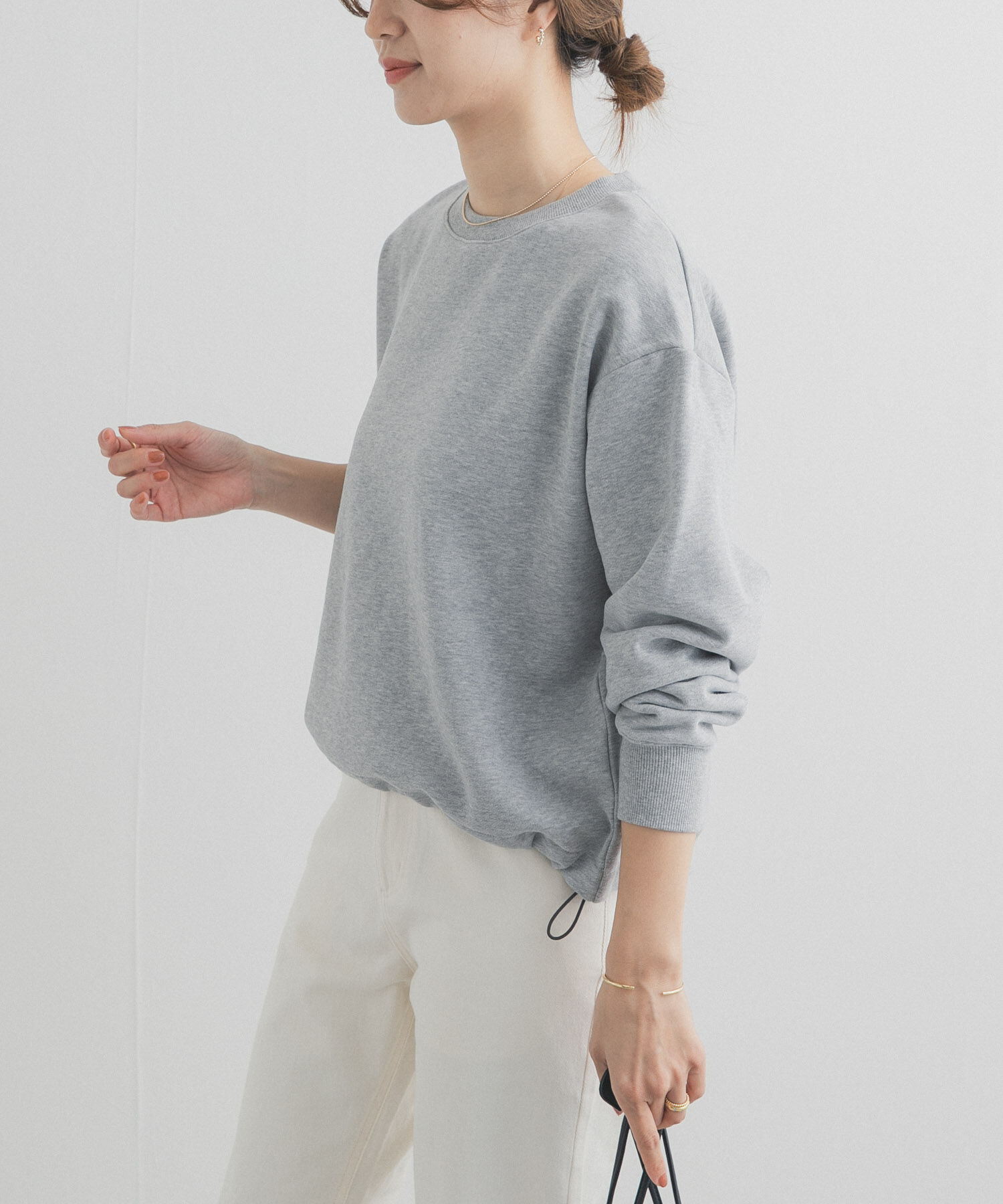 URBAN RESEARCH DOORS「コットンスウェットヘムドロストプルオーバー」|スウェット・ジャージ|
