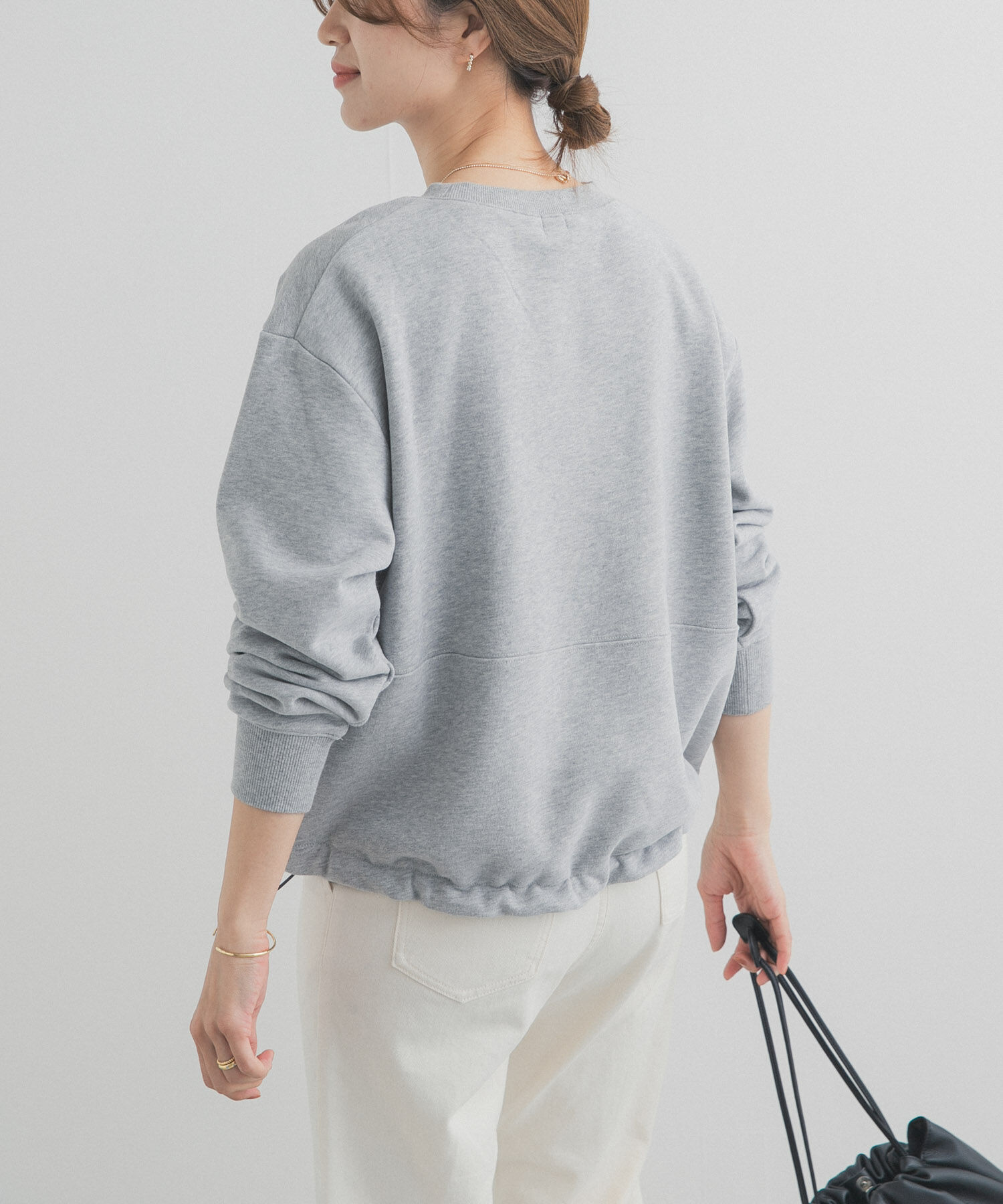 URBAN RESEARCH DOORS「コットンスウェットヘムドロストプルオーバー」|スウェット・ジャージ|