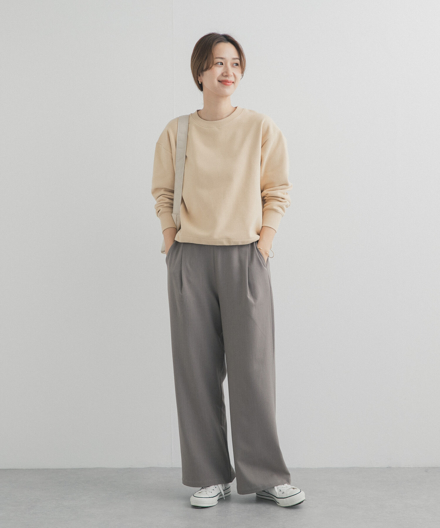 URBAN RESEARCH DOORS「コットンスウェットヘムドロストプルオーバー」|スウェット・ジャージ|