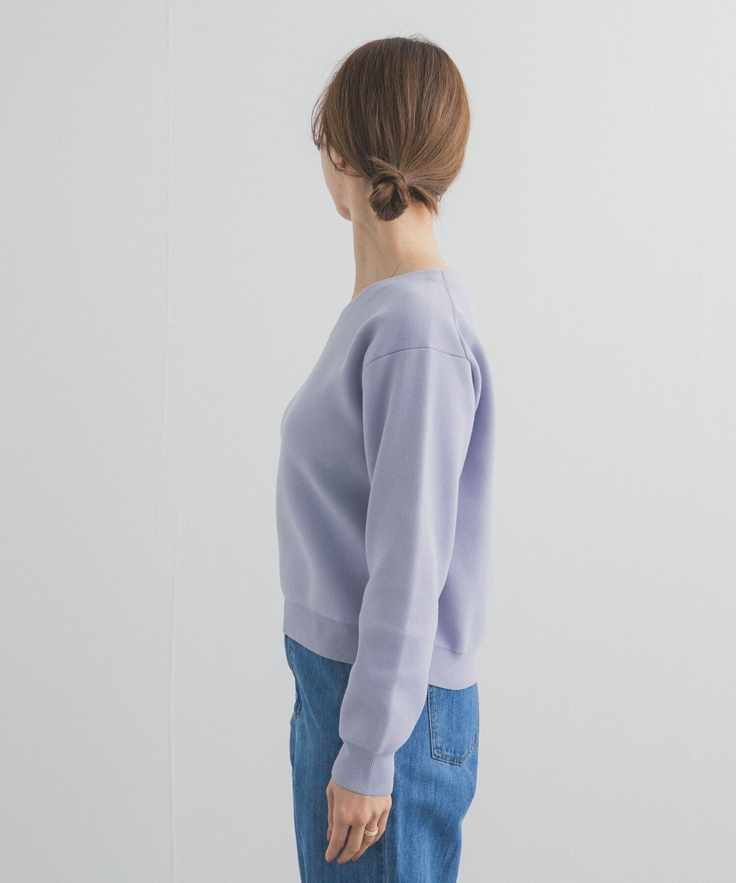 URBAN RESEARCH DOORS「『UR TECH Renew Knit』Vネックプルオーバー」|ニット・セーター|