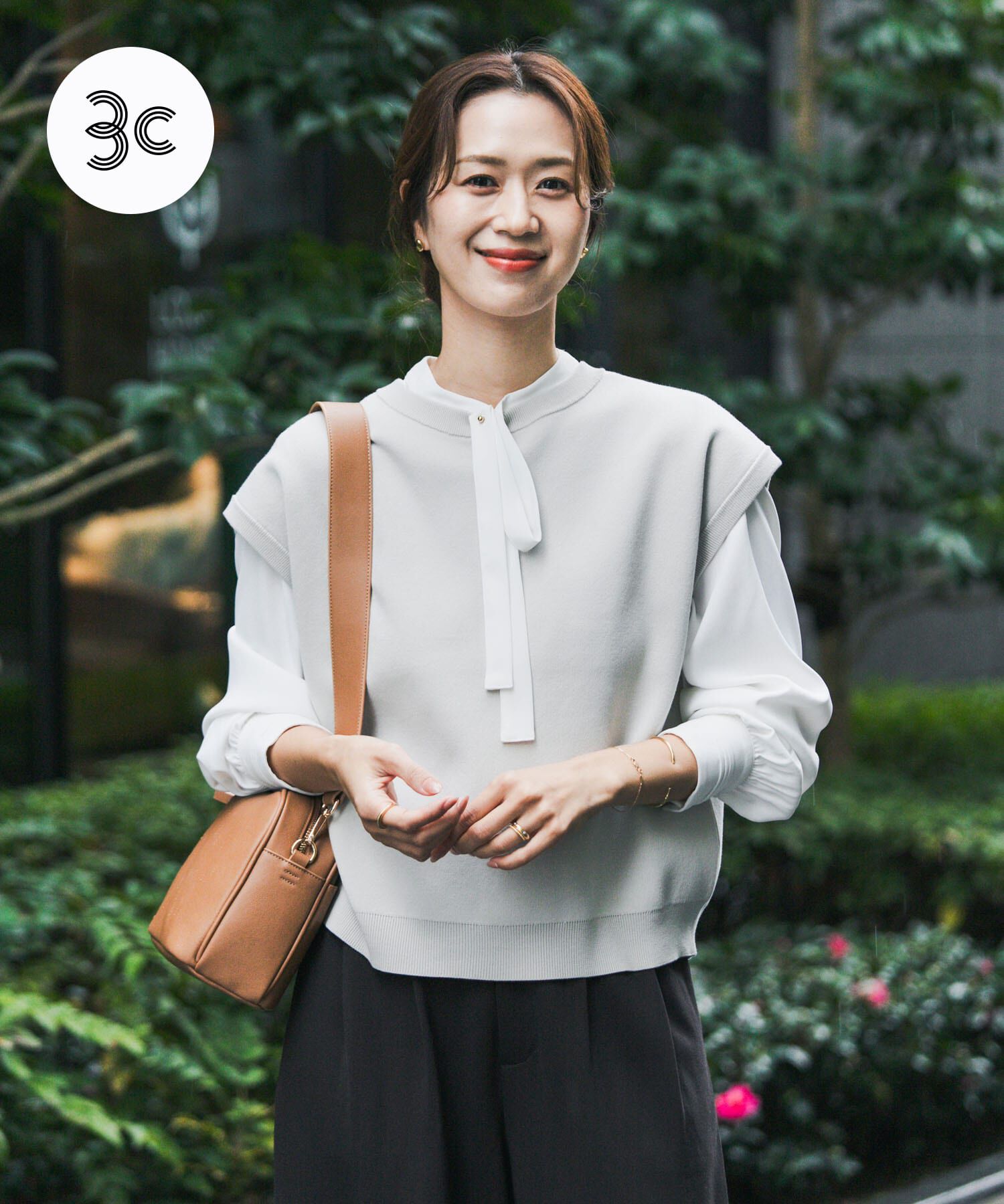 URBAN RESEARCH DOORS「『UR TECH Renew Knit』2WAYベスト」|ベスト・ジレ|グレー系その他