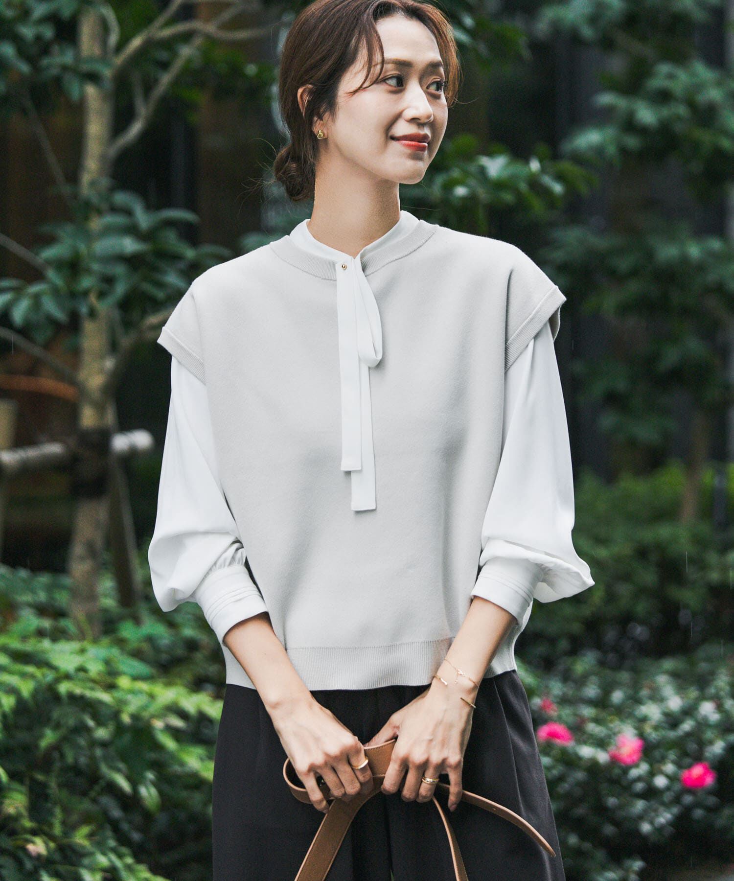 URBAN RESEARCH DOORS「『UR TECH Renew Knit』2WAYベスト」|ベスト・ジレ|