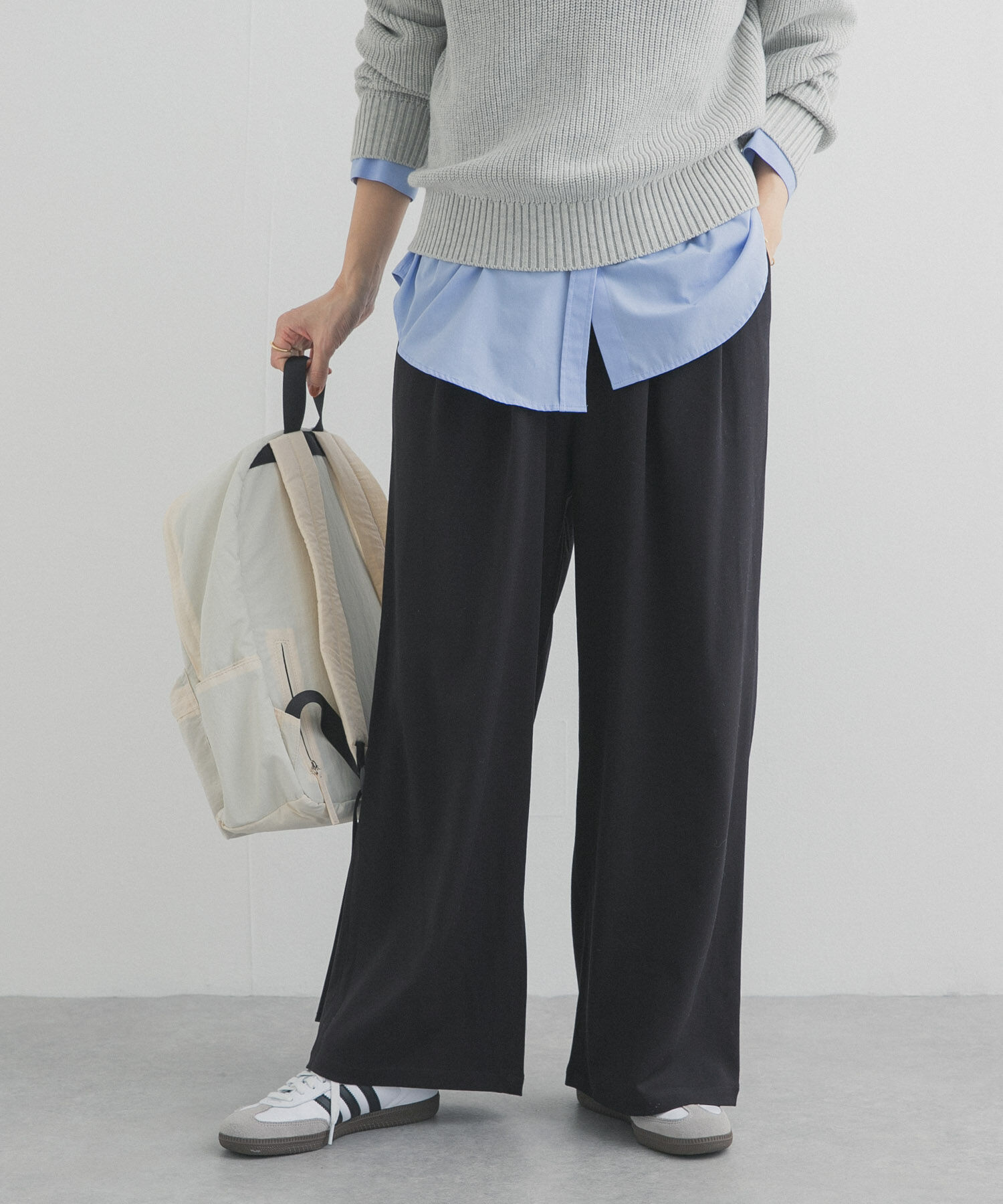 URBAN RESEARCH DOORS「『UR TECH』完声タックギャザーワイドパンツ」|その他|