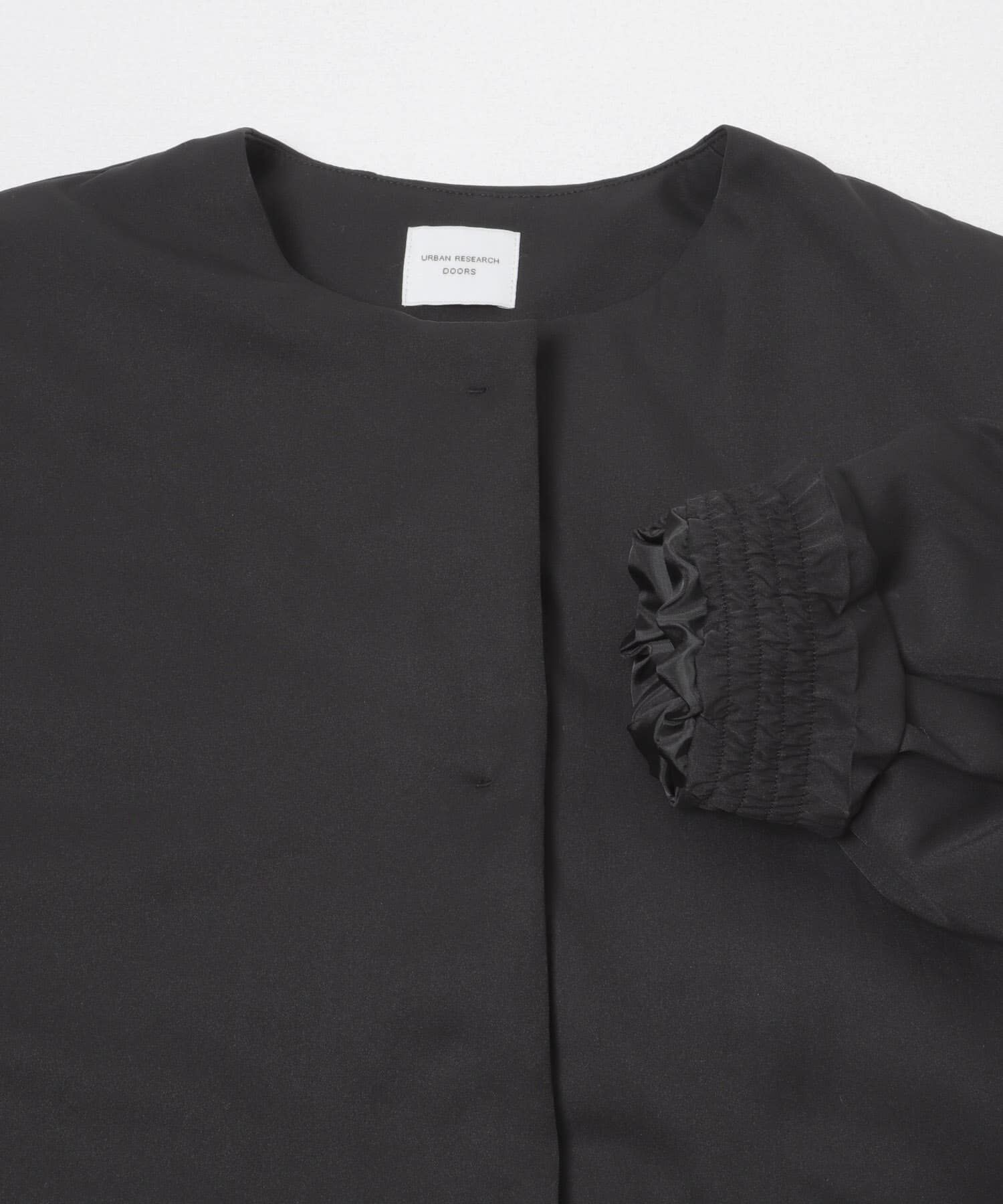 URBAN RESEARCH DOORS「撥水中綿ノーカラーコート」|ノーカラーコート|