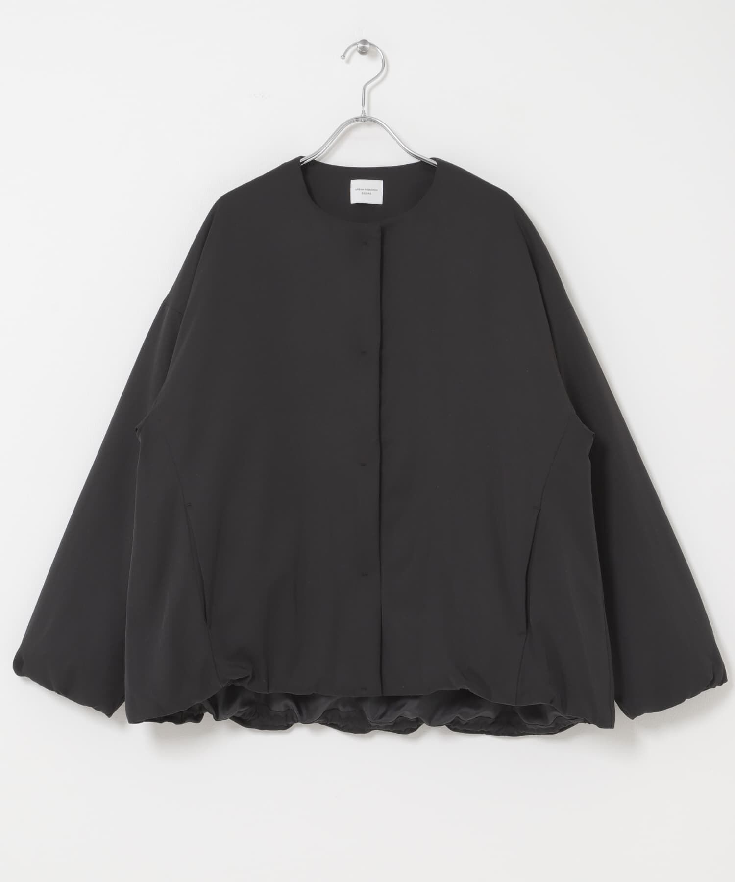 URBAN RESEARCH DOORS「撥水中綿ノーカラーコート」|ノーカラーコート|