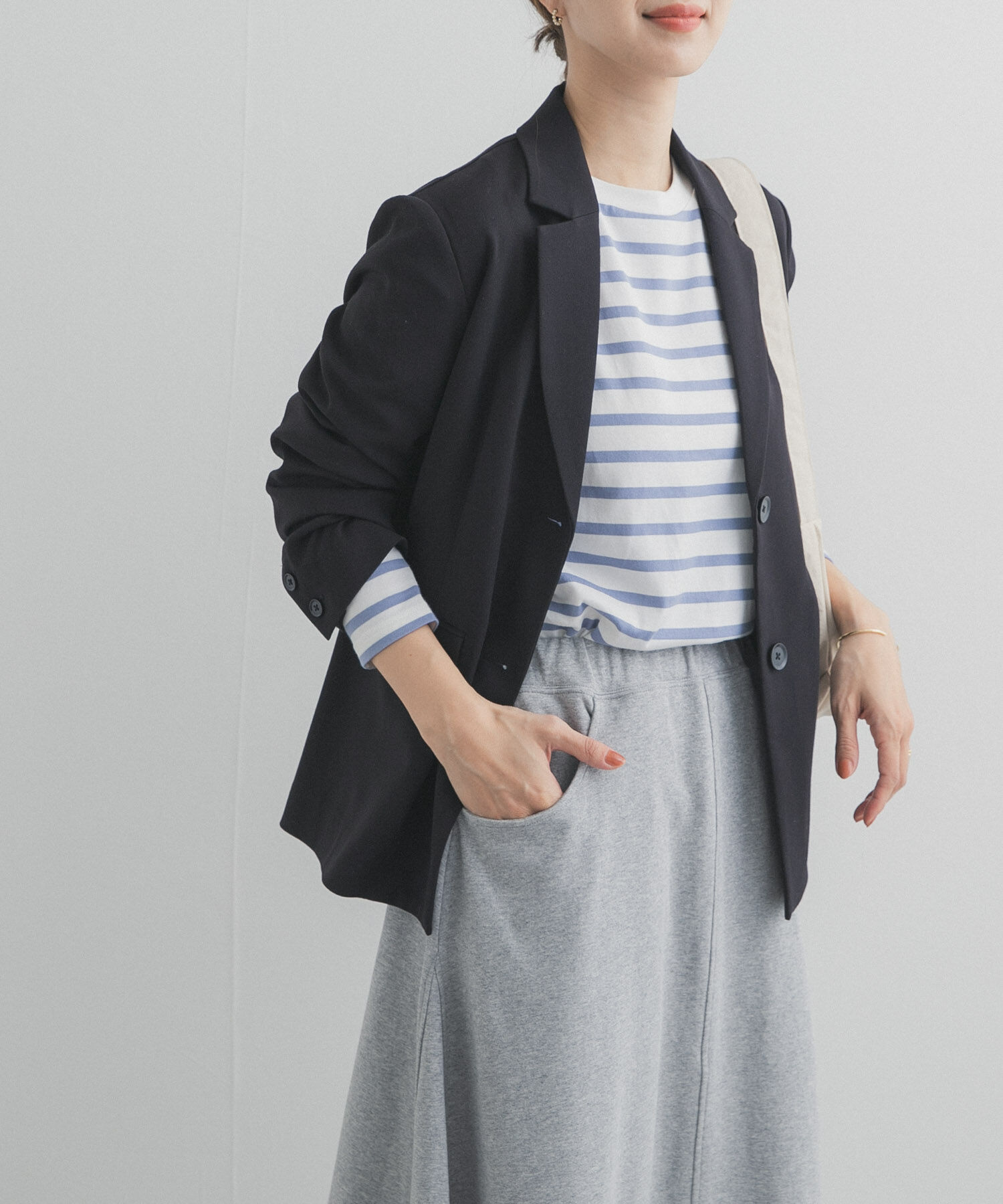 URBAN RESEARCH DOORS「『UR TECH』完声テーラードジャケット」|その他|ブラック