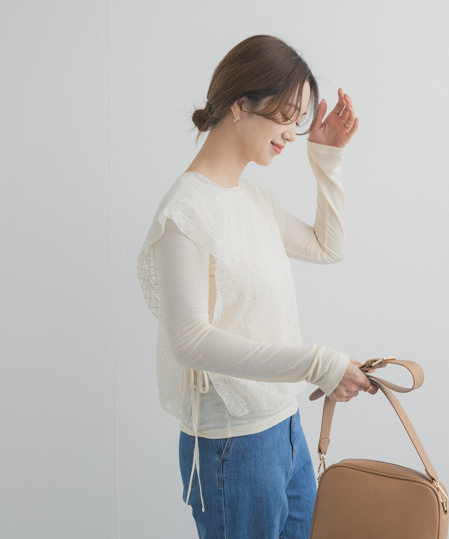 URBAN RESEARCH DOORS「2WAYレースカバー」|ストール|