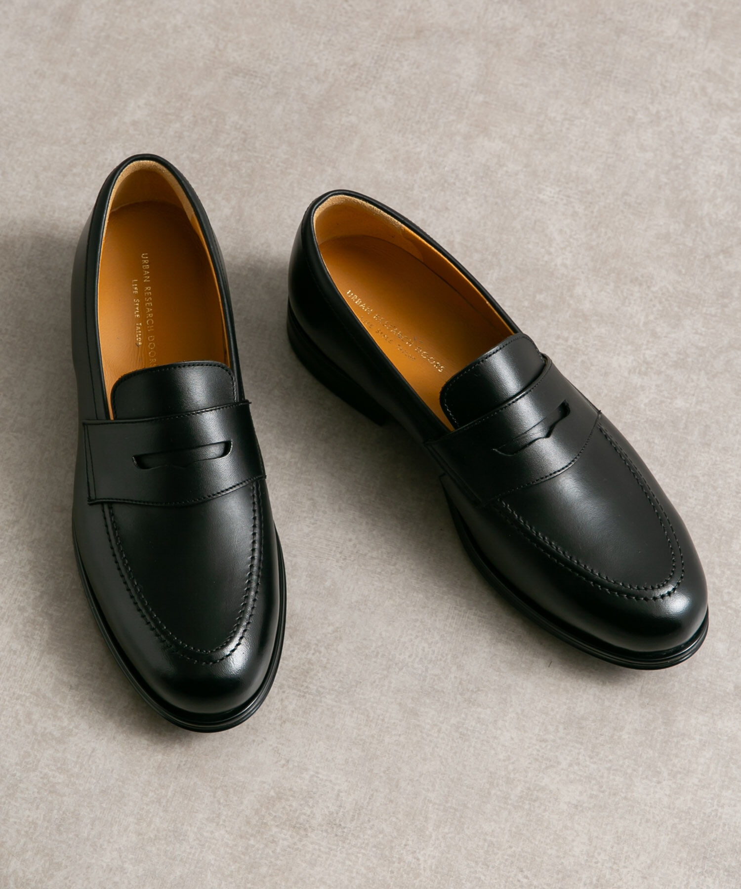 URBAN RESEARCH DOORS「LIFE STYLE TAILOR　マルチスペックコインローファー」|ビジネス・ドレスシューズ|ブラック
