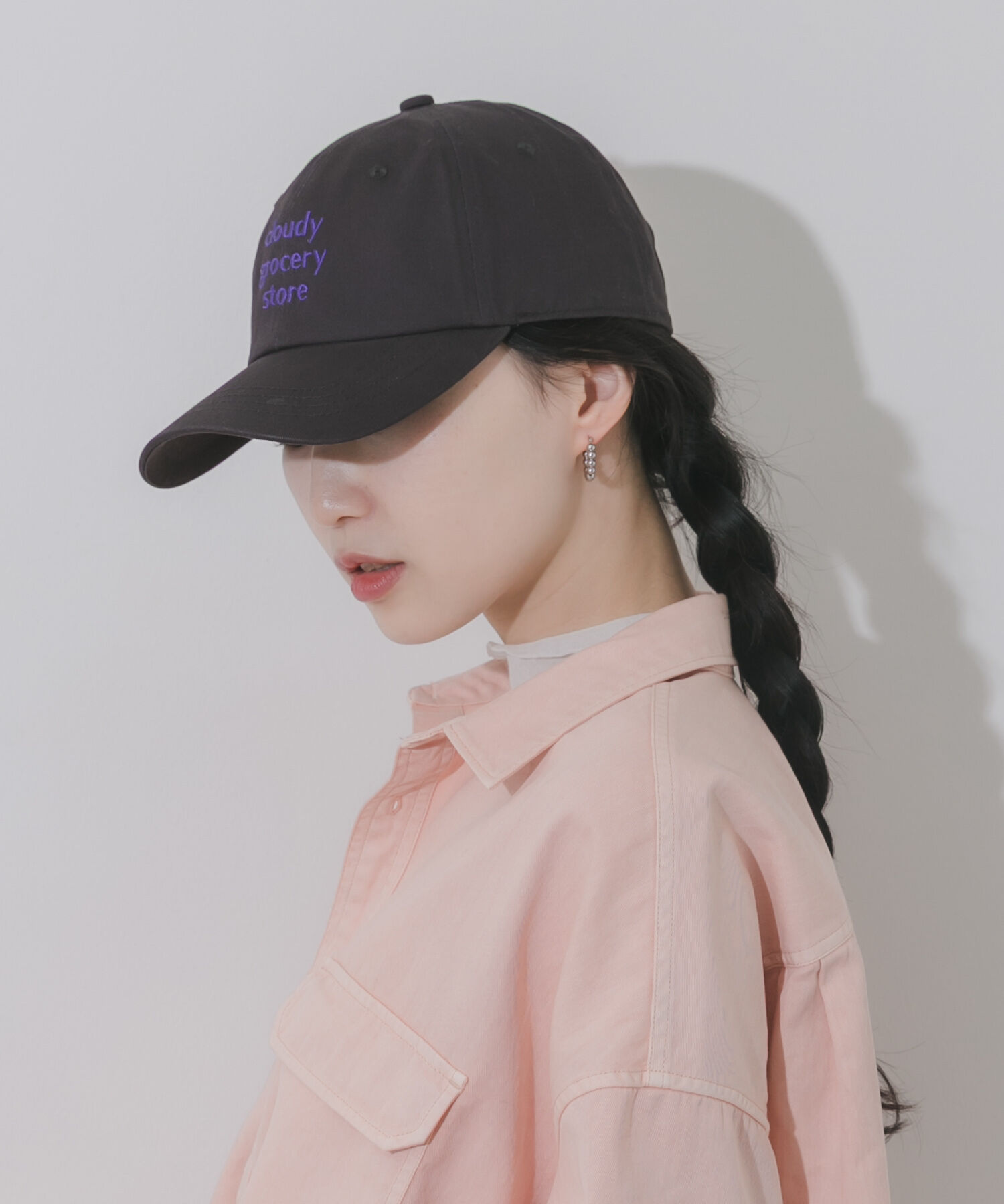 SMELLY「weatherロゴキャップ」|キャップ・キャスケット|チャコールグレー