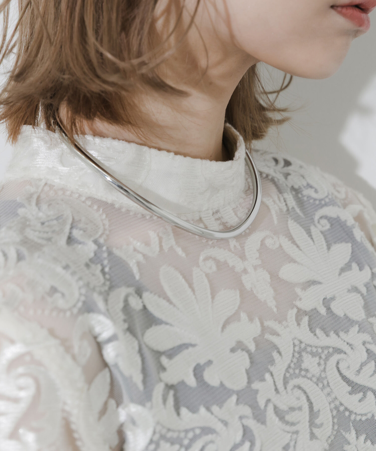 SMELLY「メタルネックカフ」|ネックレス|