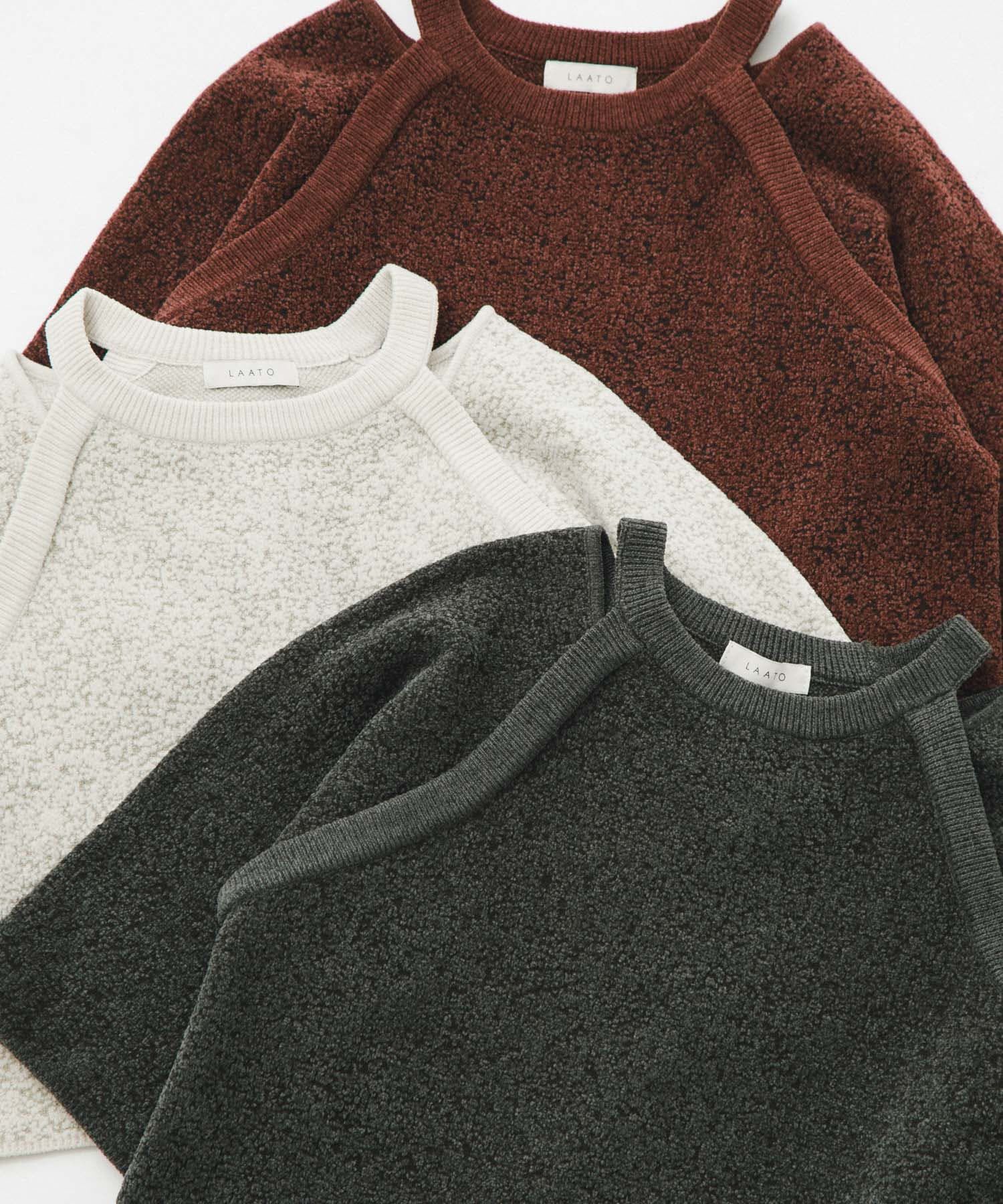 LAATO「jacquard shortsleeve knit」|ニット・セーター|