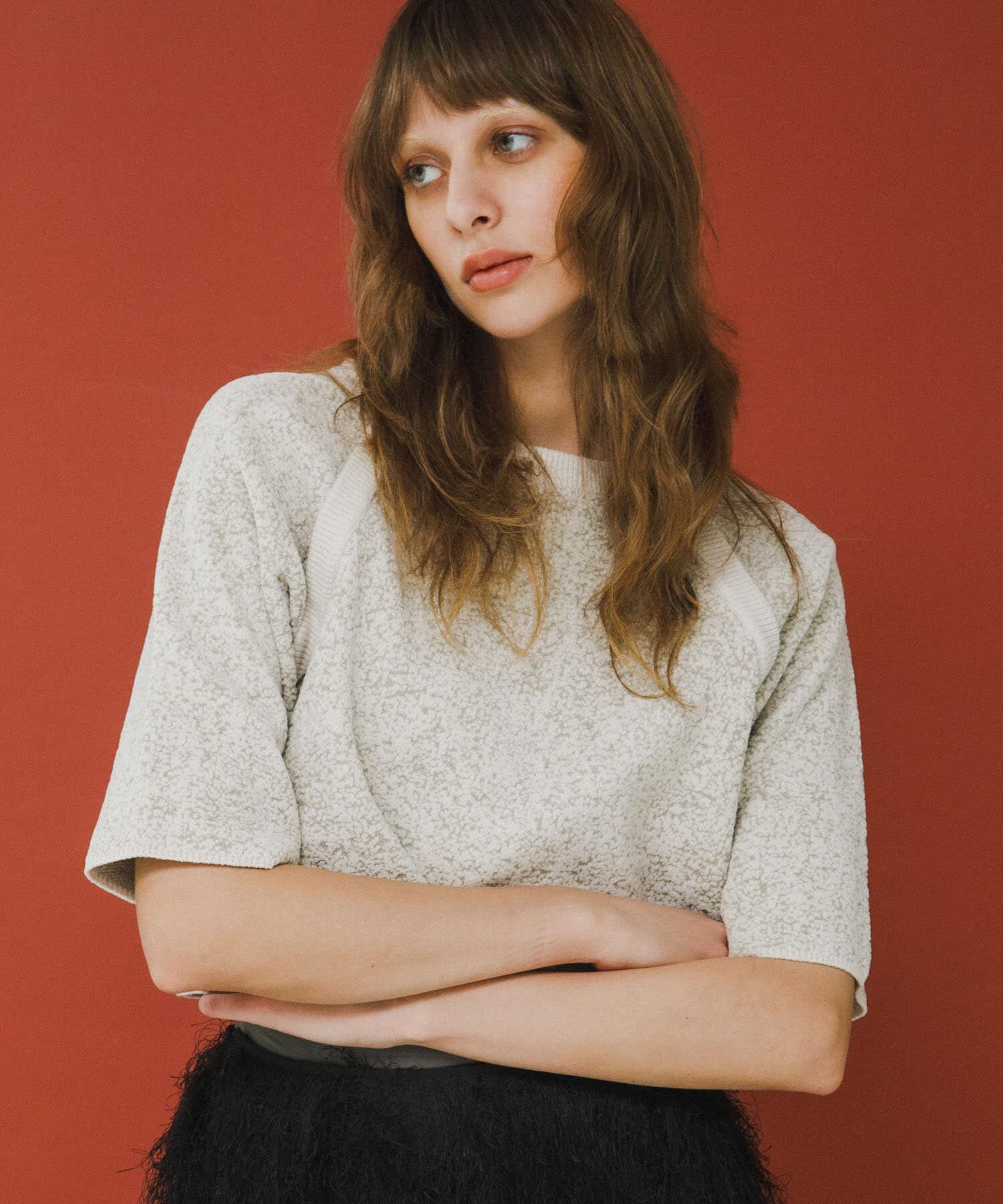 LAATO「jacquard shortsleeve knit」|ニット・セーター|