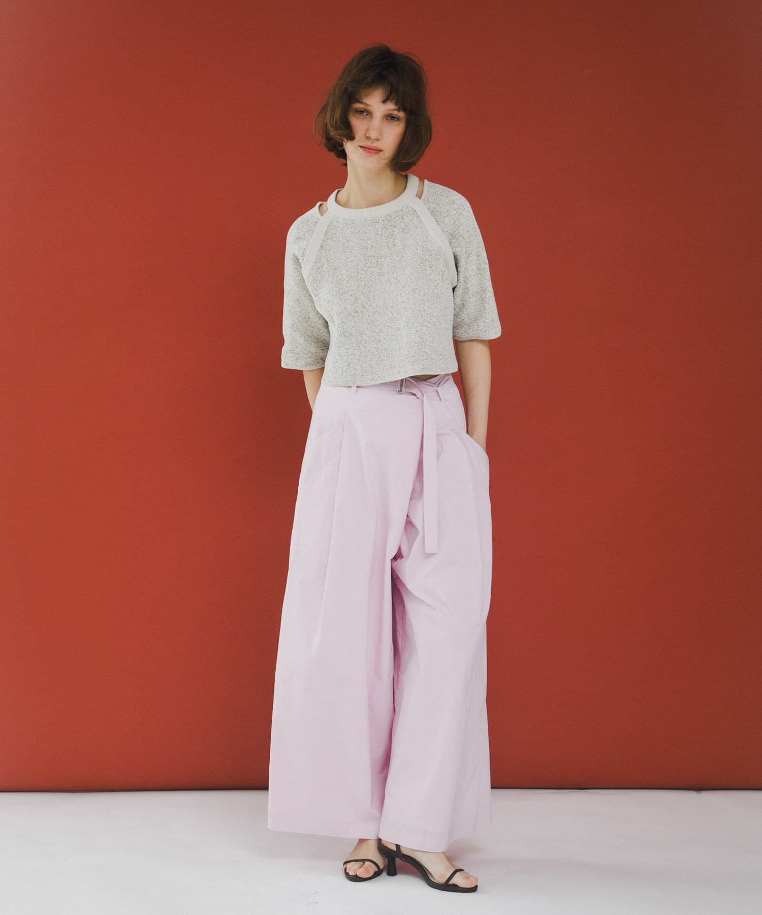 LAATO「jacquard shortsleeve knit」|ニット・セーター|