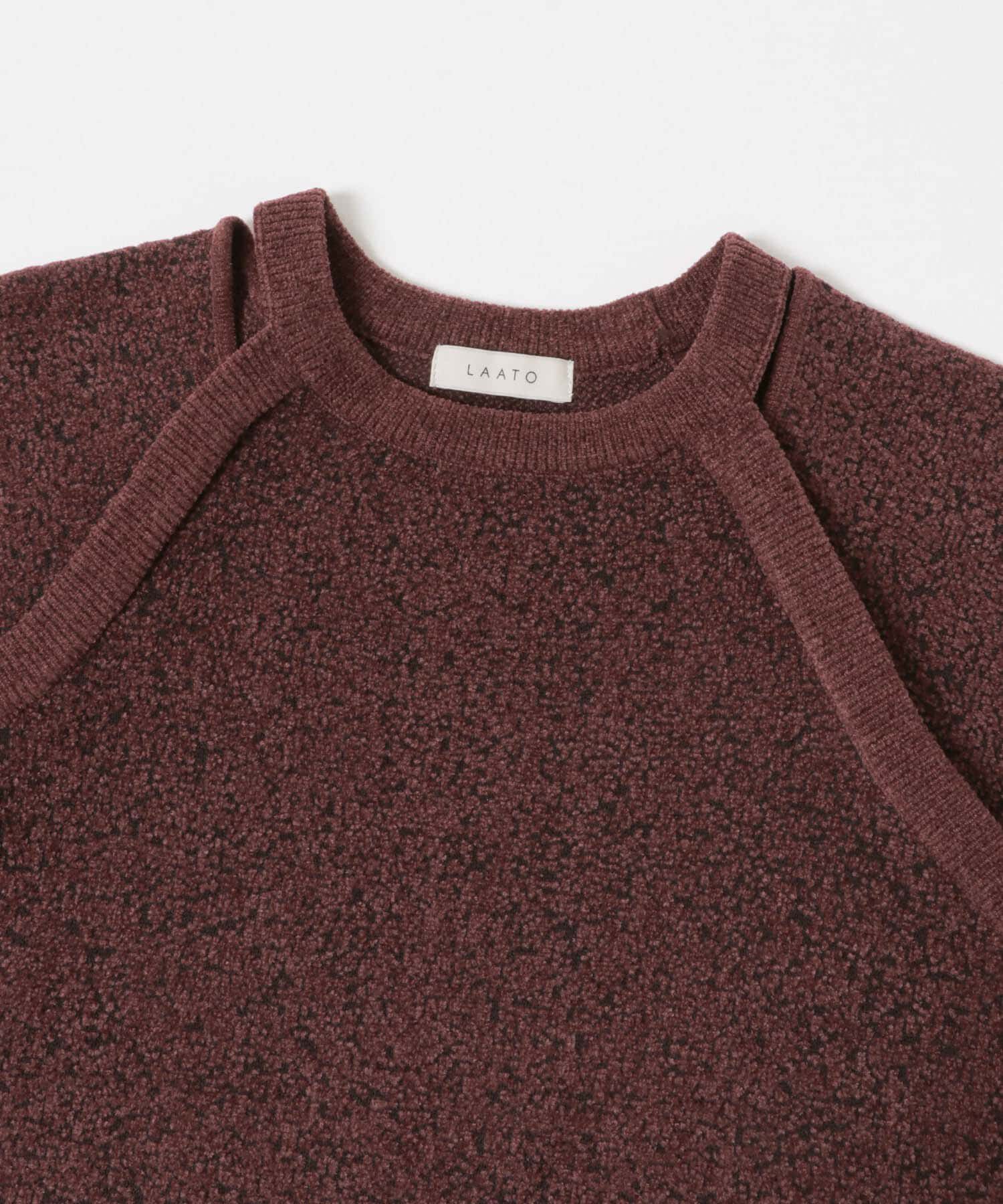 LAATO「jacquard shortsleeve knit」|ニット・セーター|