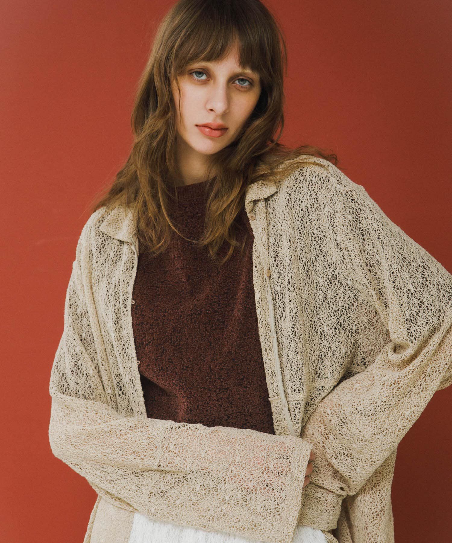 LAATO「jacquard shortsleeve knit」|ニット・セーター|