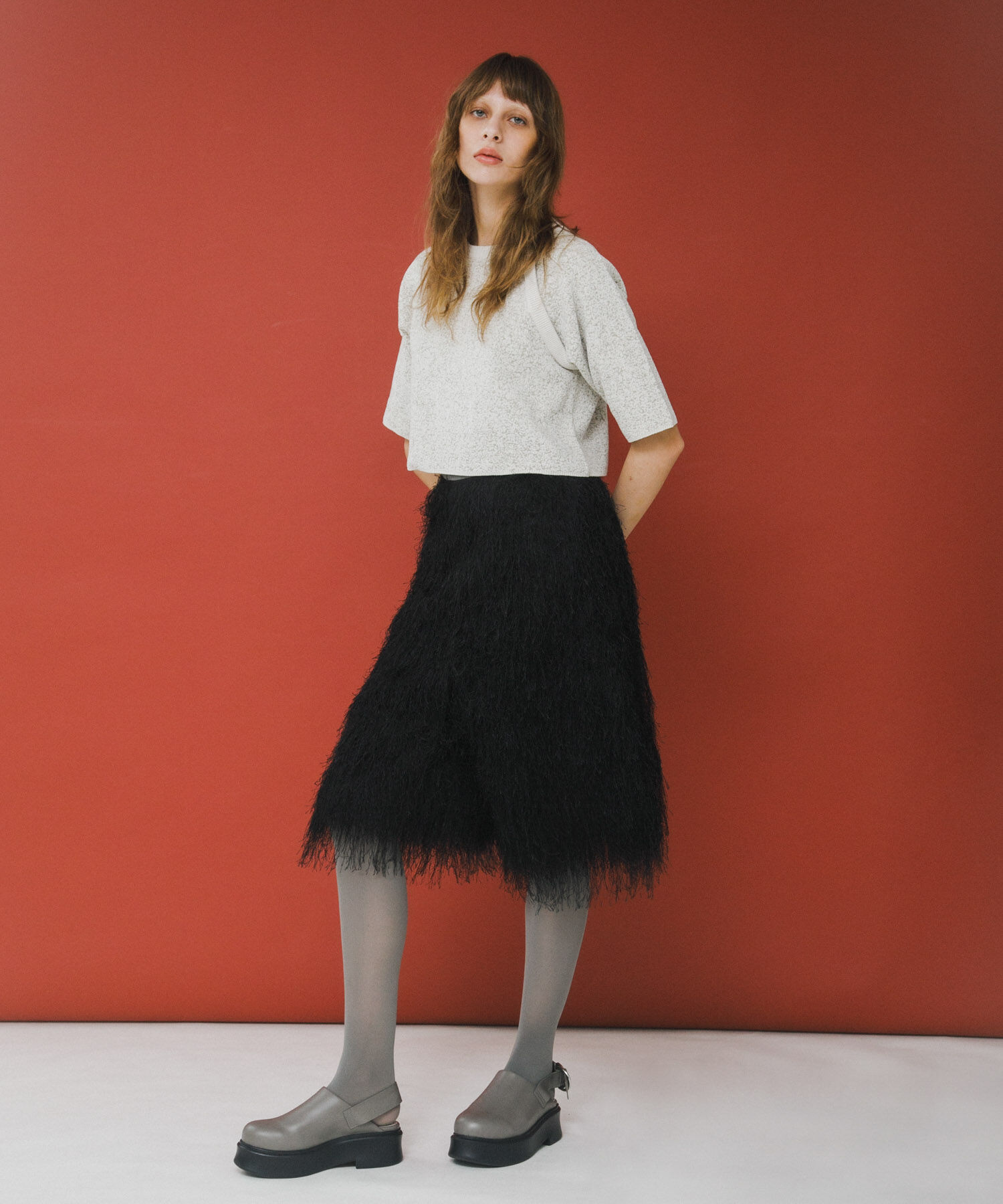 LAATO「fringe culottes」|その他|ブラック