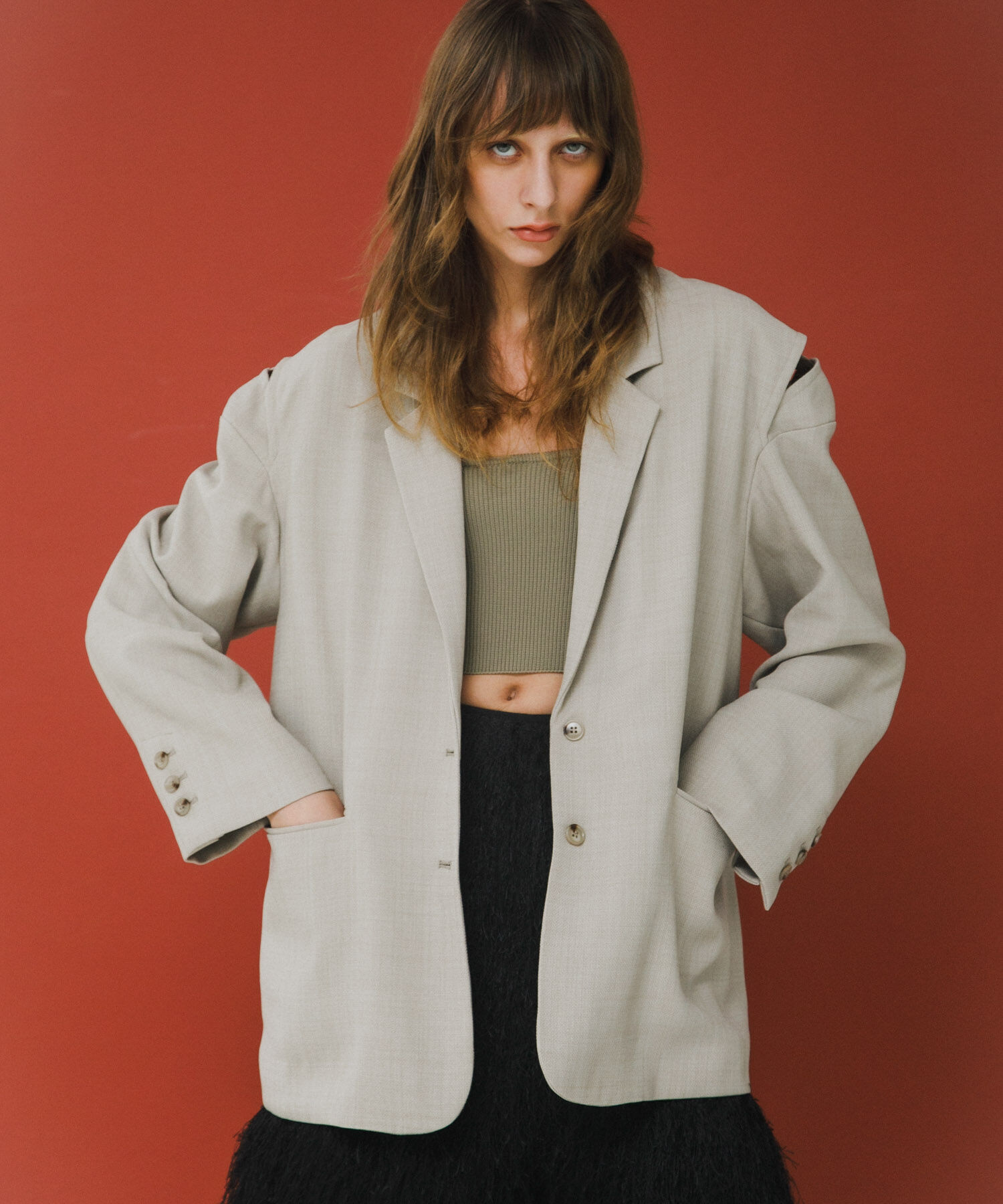 LAATO「over tailored  jacket」|その他|ライトグレー