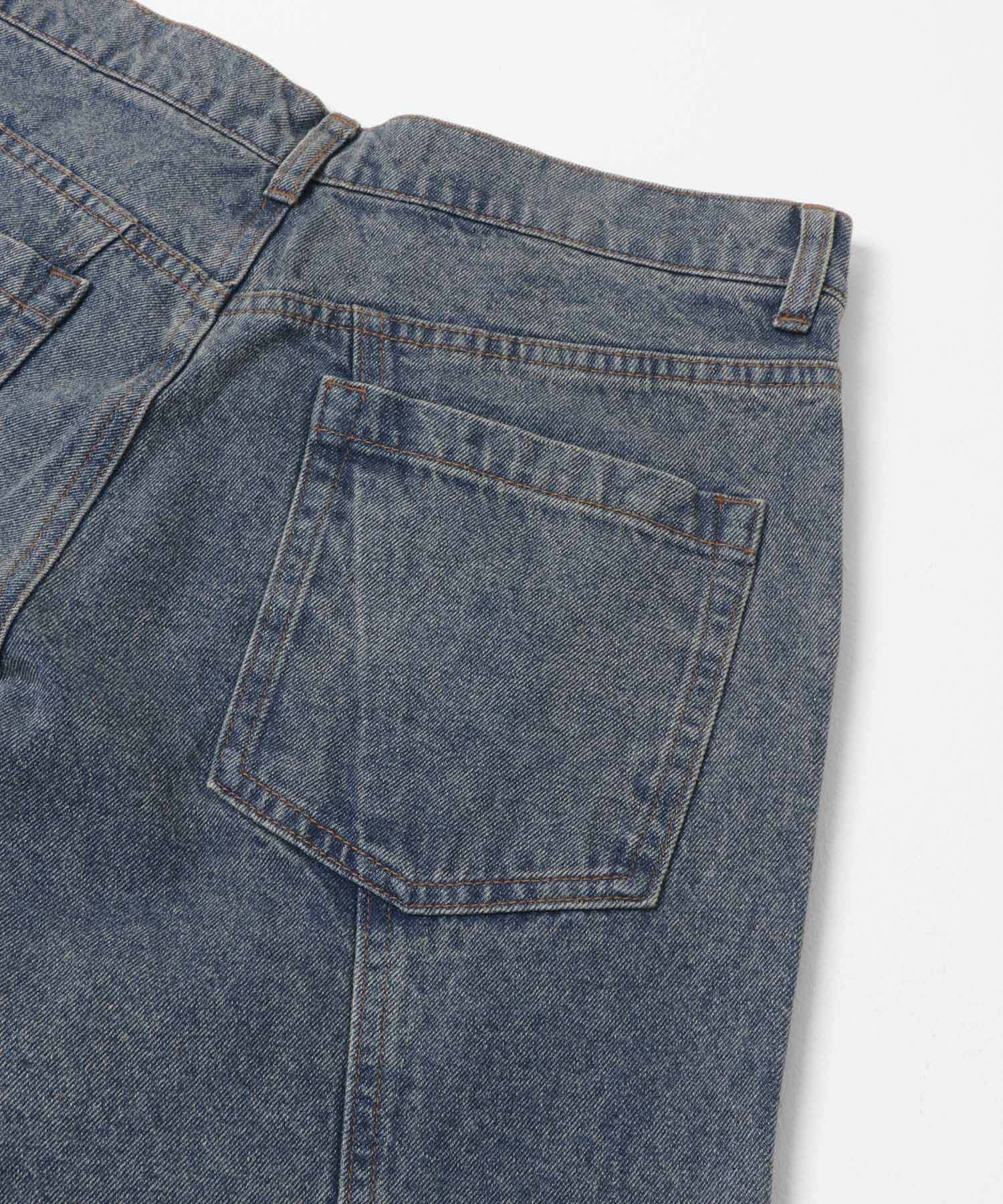 SENSE OF PLACE by URBAN RESEARCH「ケミカルバギーワイドデニムパンツ」|デニム|