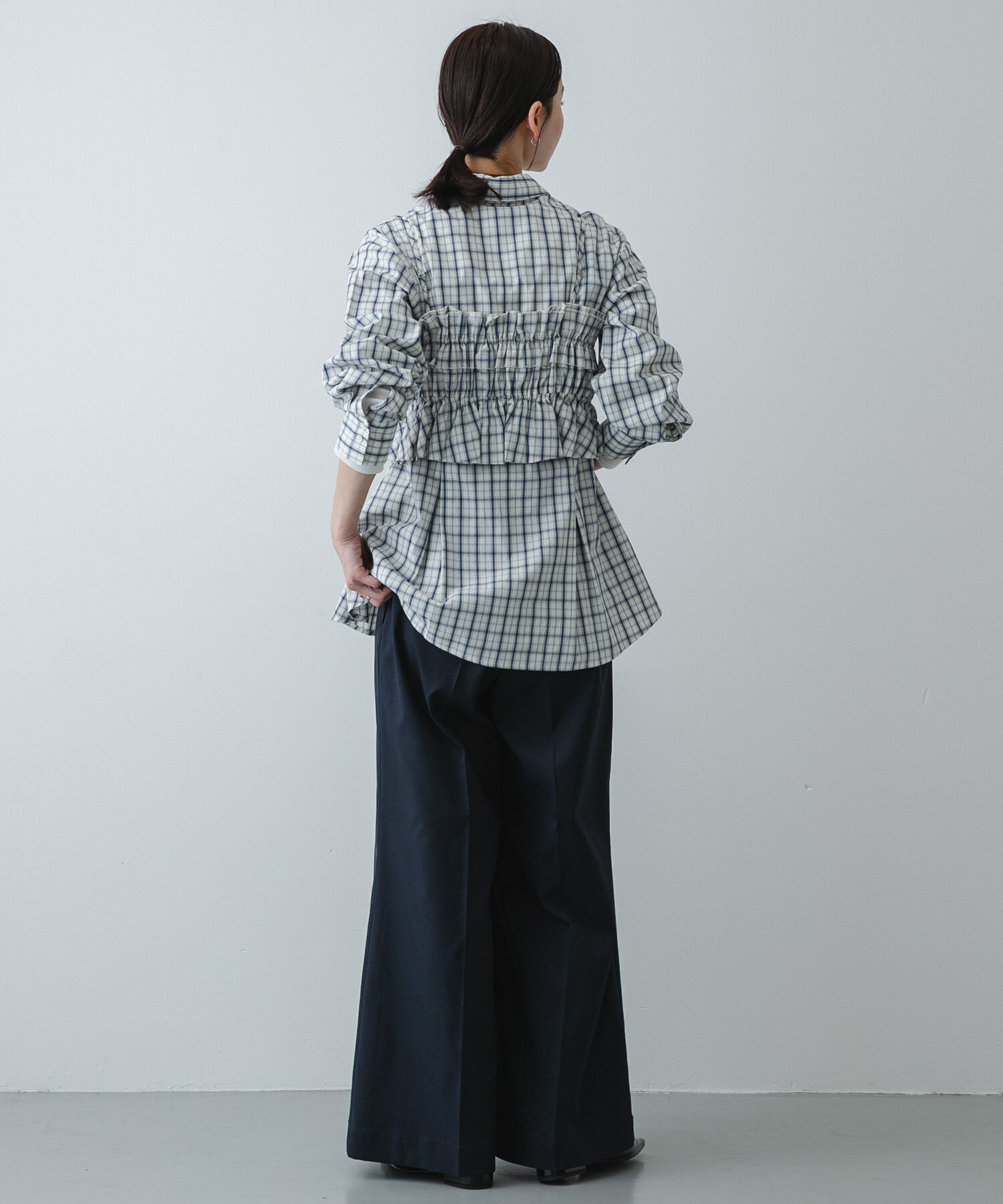 SENSE OF PLACE by URBAN RESEARCH「シャーリングビスチェセットシャツ」|Tシャツ・カットソー|