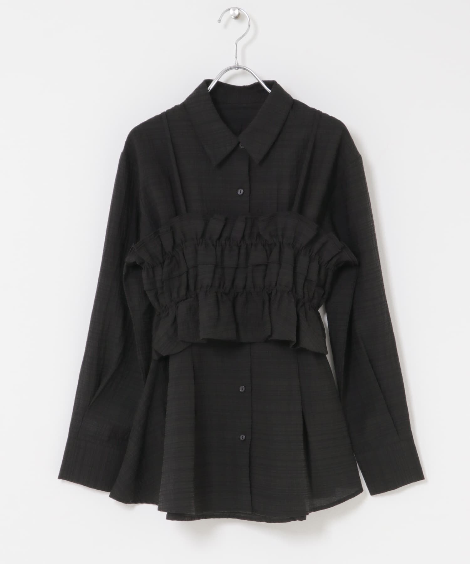 SENSE OF PLACE by URBAN RESEARCH「シャーリングビスチェセットシャツ」|Tシャツ・カットソー|