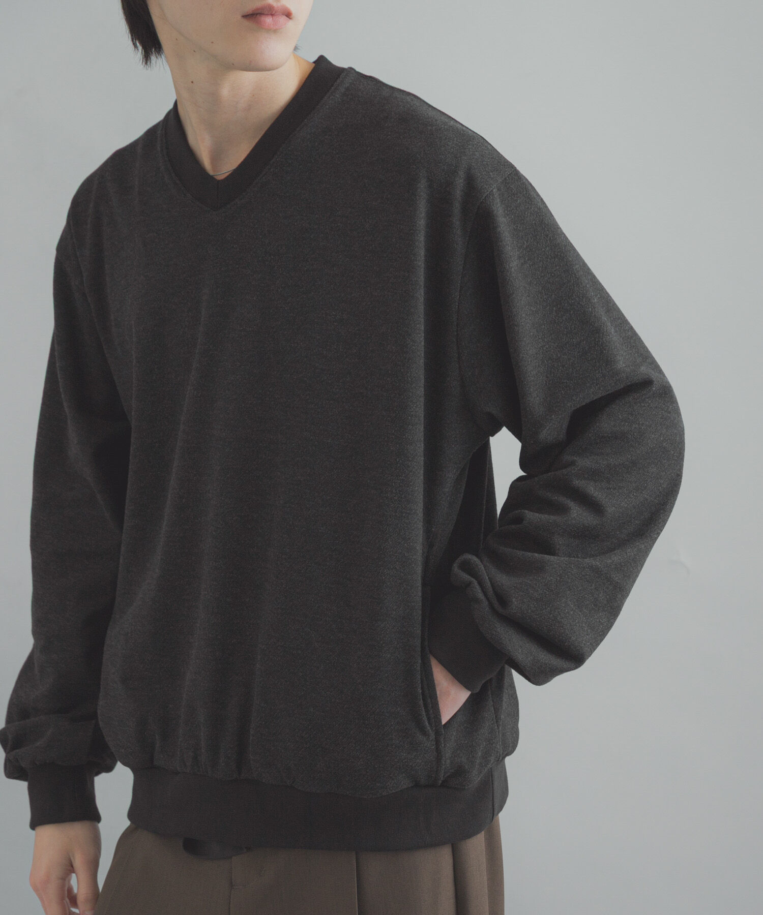 SENSE OF PLACE by URBAN RESEARCH「ライトカットメルトンVネックプルオーバー」|Tシャツ・カットソー|