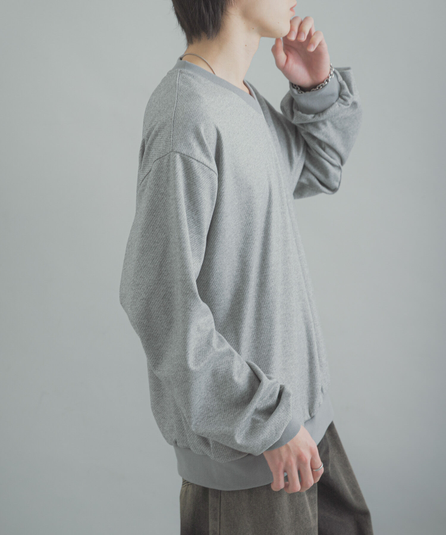 SENSE OF PLACE by URBAN RESEARCH「ライトカットメルトンVネックプルオーバー」|Tシャツ・カットソー|