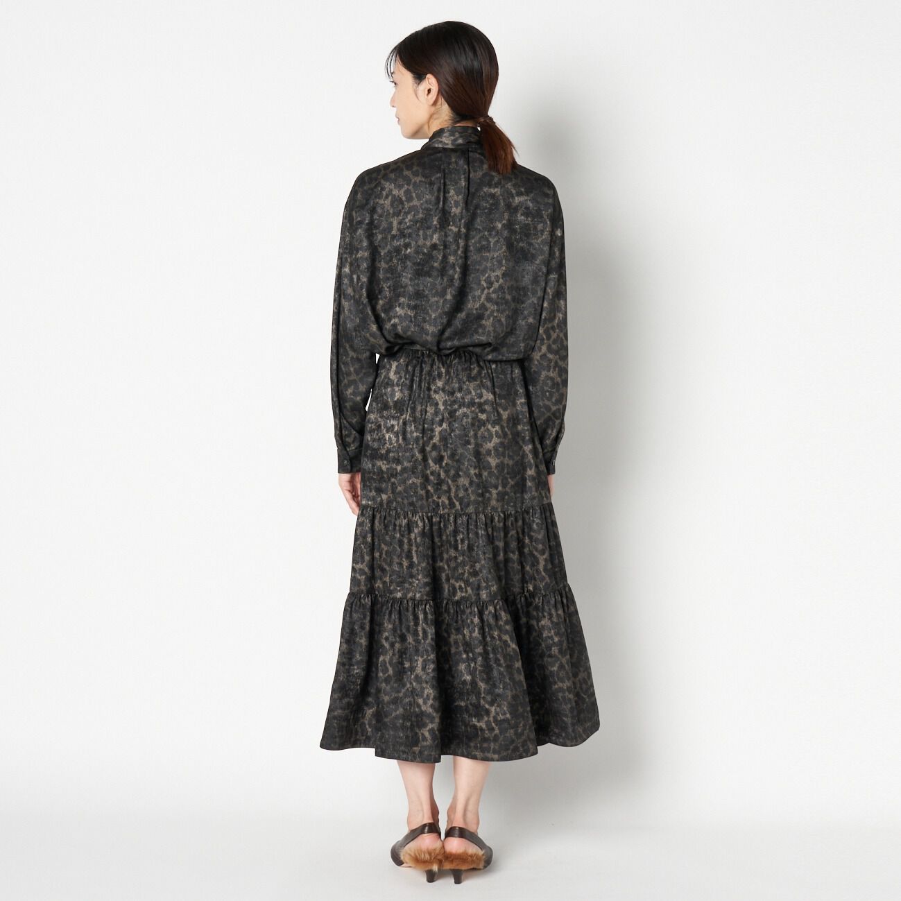 HELIOPOLE「HELIOPOLE LEOPARD&DALMATIAN FLARE SKIRT」|スカート|